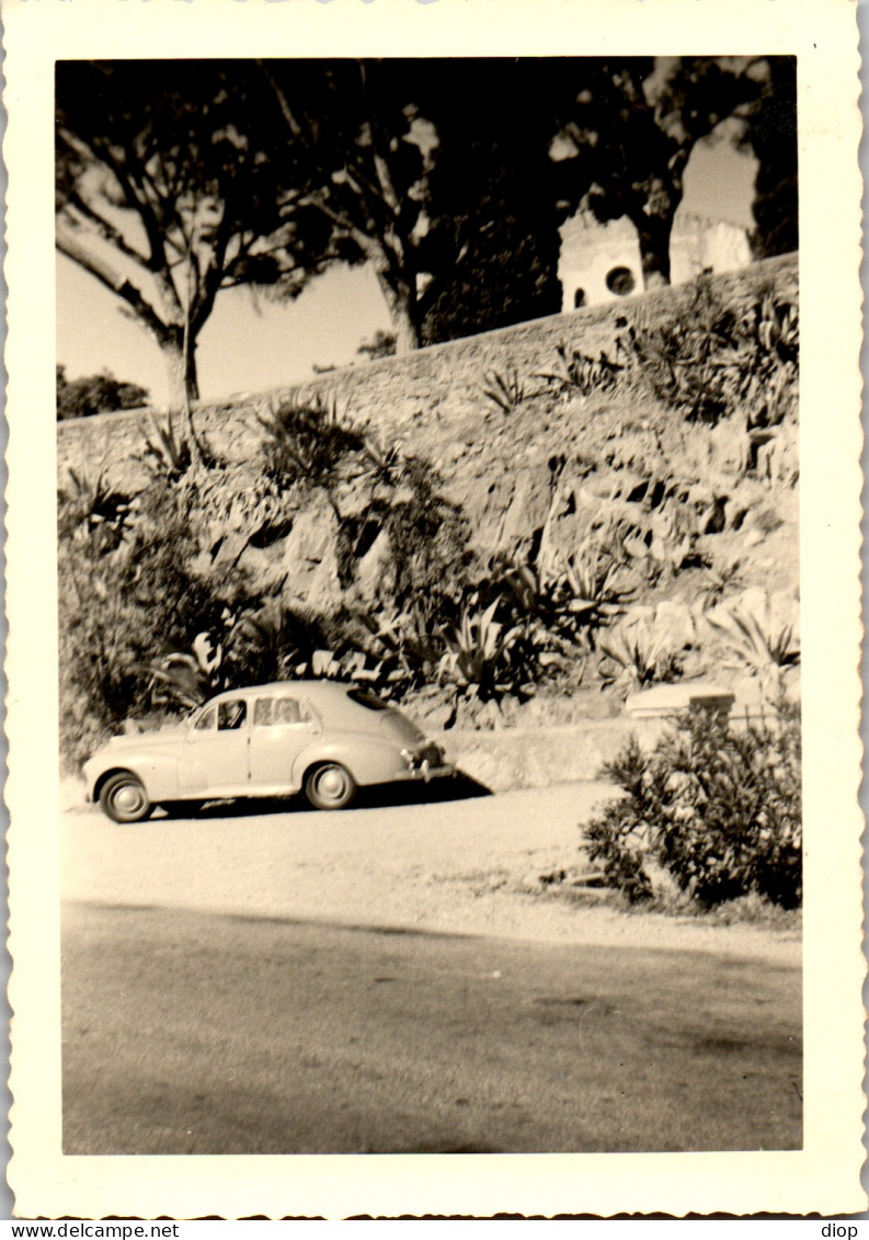Photographie Photo Vintage Snapshot Amateur Automobile Voiture Bormes Mimosas - Cars
