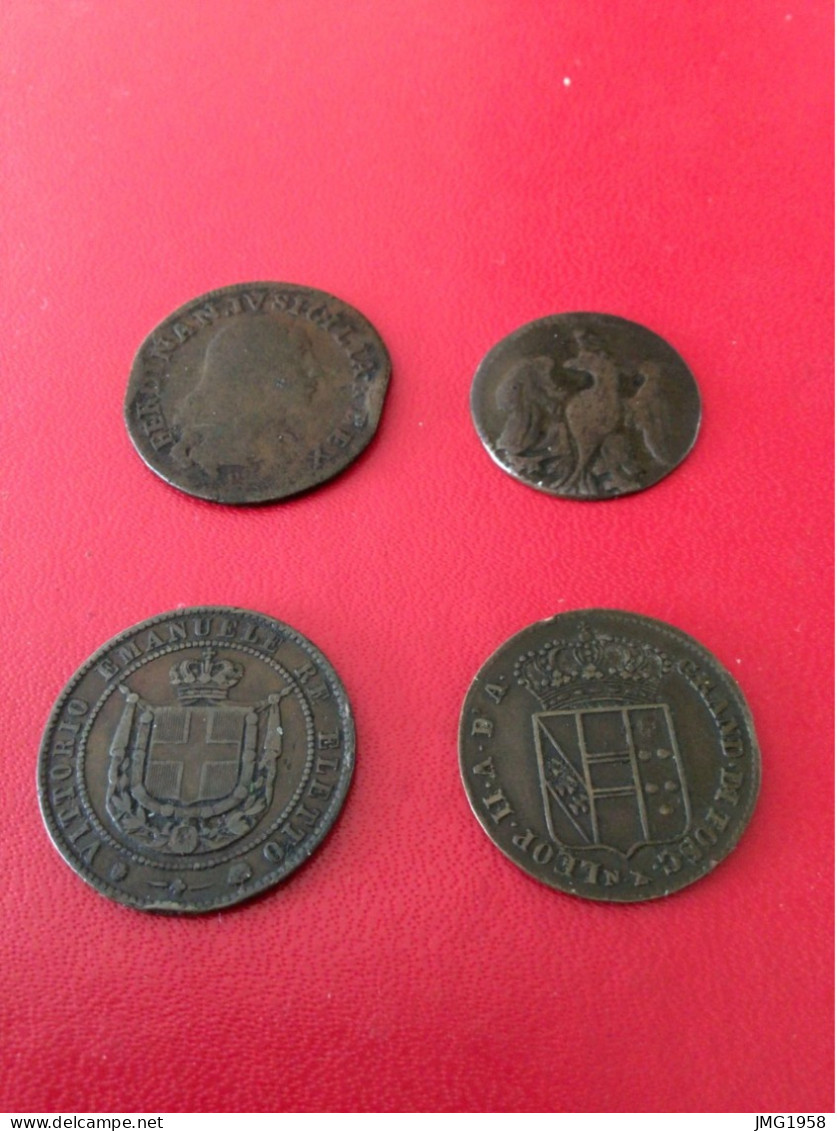 4 TRES ANCIENNES MONNAIE ITALIE - 4 OLD ITALIAN COINS. - Autres & Non Classés