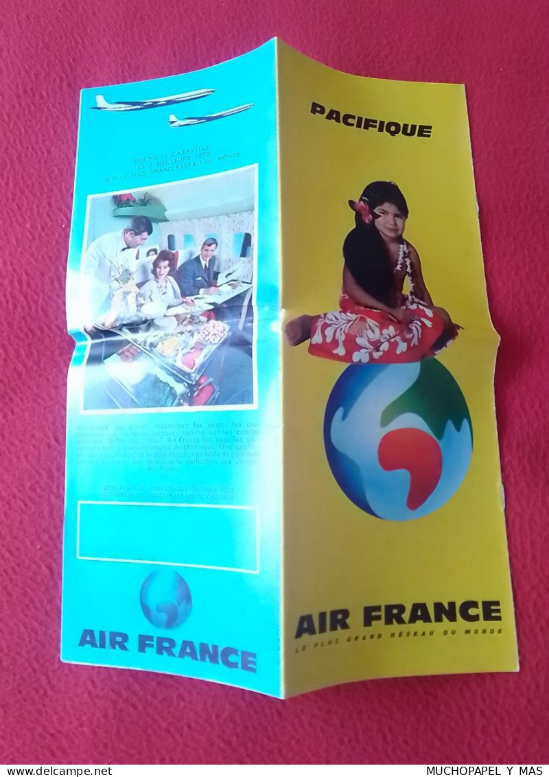 GUÍA GUIDE ANTIGUO FOLLETO TURÍSTICO PROGRAMA DE TURISMO O SIMIL..AIR FRANCE PACIFIQUE PACÍFICO LÍNEAS AÉREAS AIR LINES. - Reiseprospekte