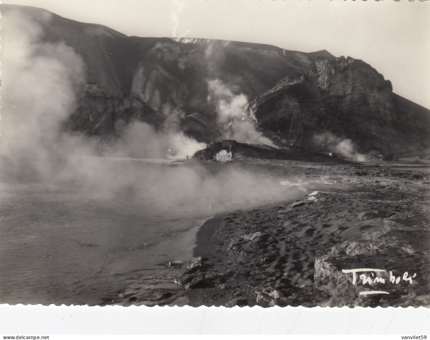 VULCANO-VULCANELLO-MESSINA-ISOLE EOLIE-2 CARTOLINE VERA FOTOGRAFIA  NON VIAGGIATE-1950-1958 - Messina