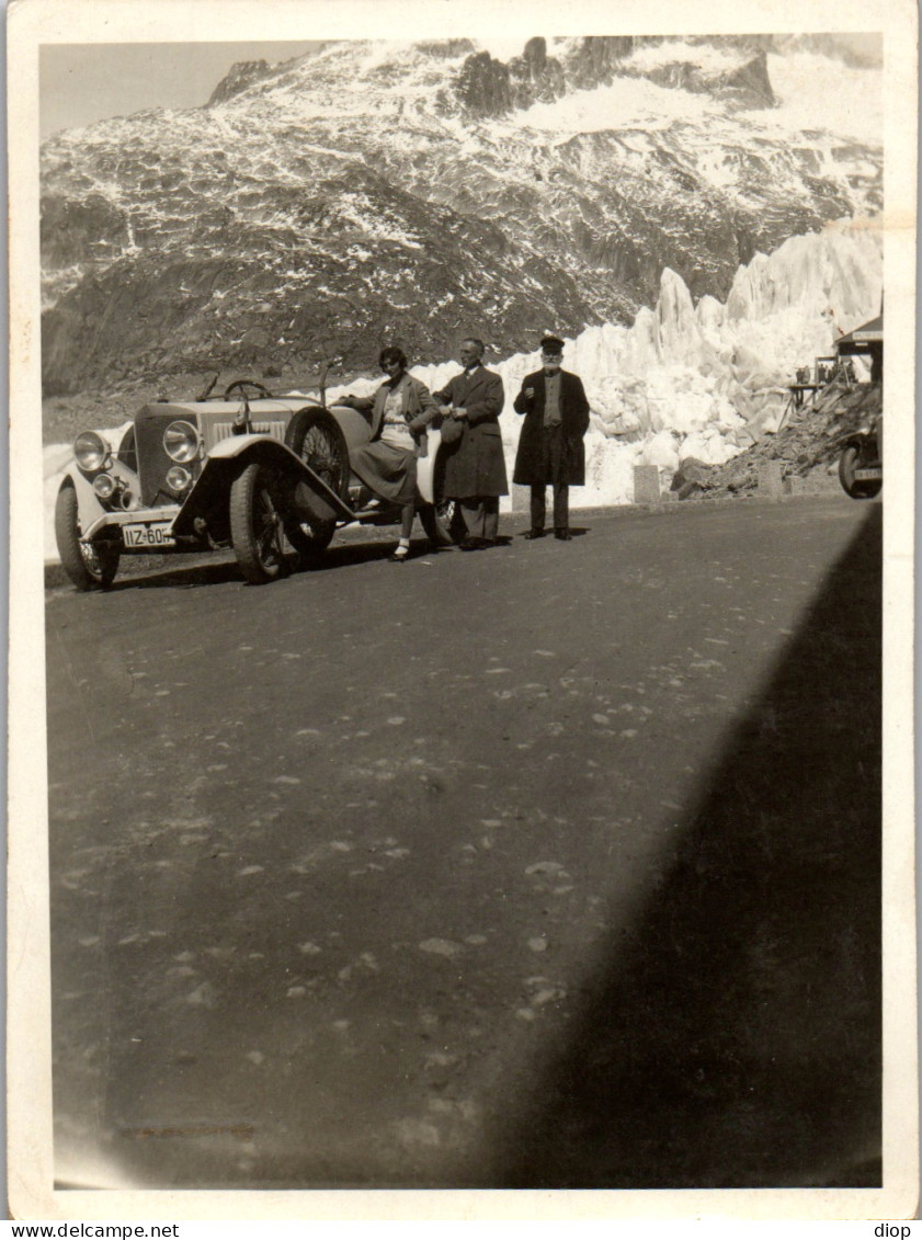 Photographie Photo Vintage Snapshot Amateur Automobile Voiture Auto Cabriolet - Cars