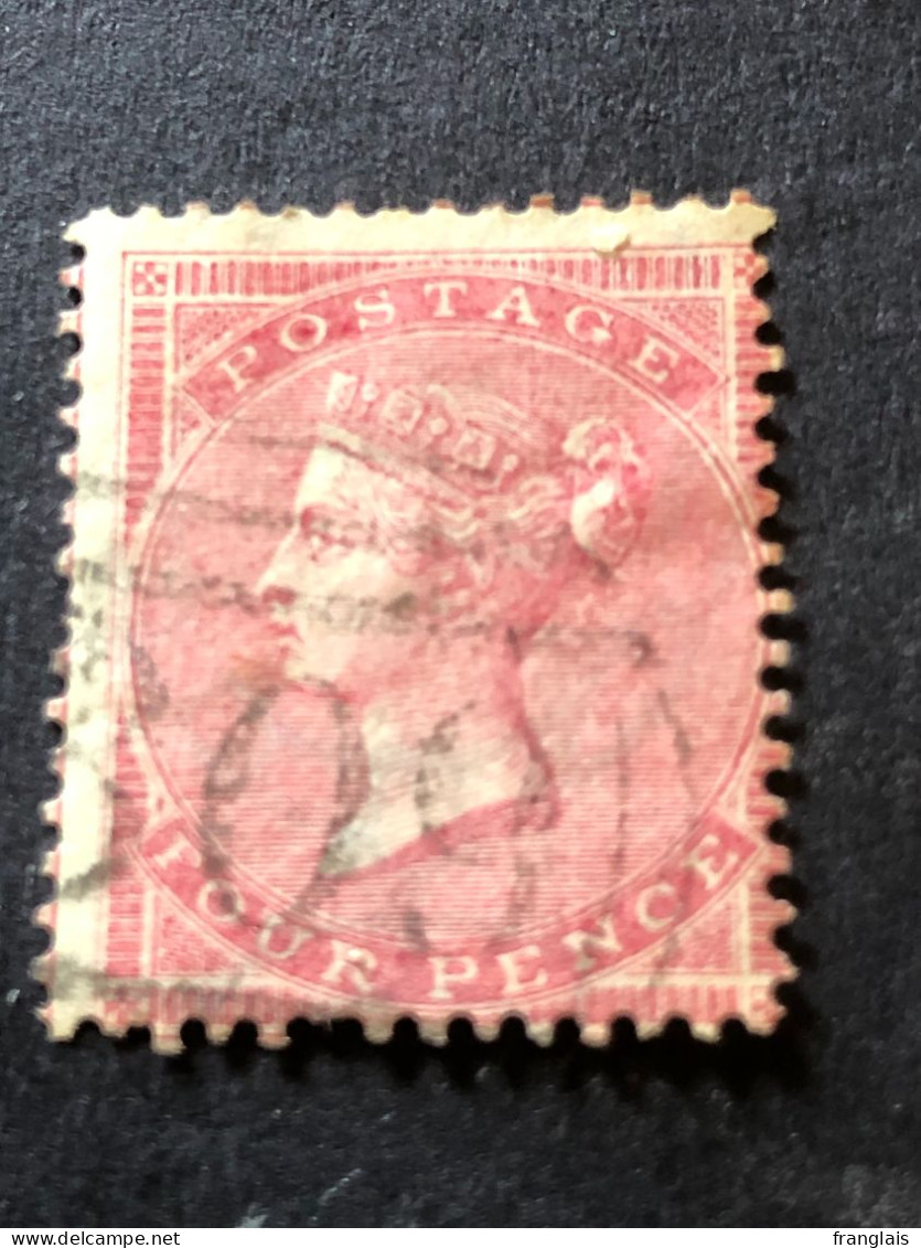 GB  SG 64  4d Pale Red 1856 - Oblitérés