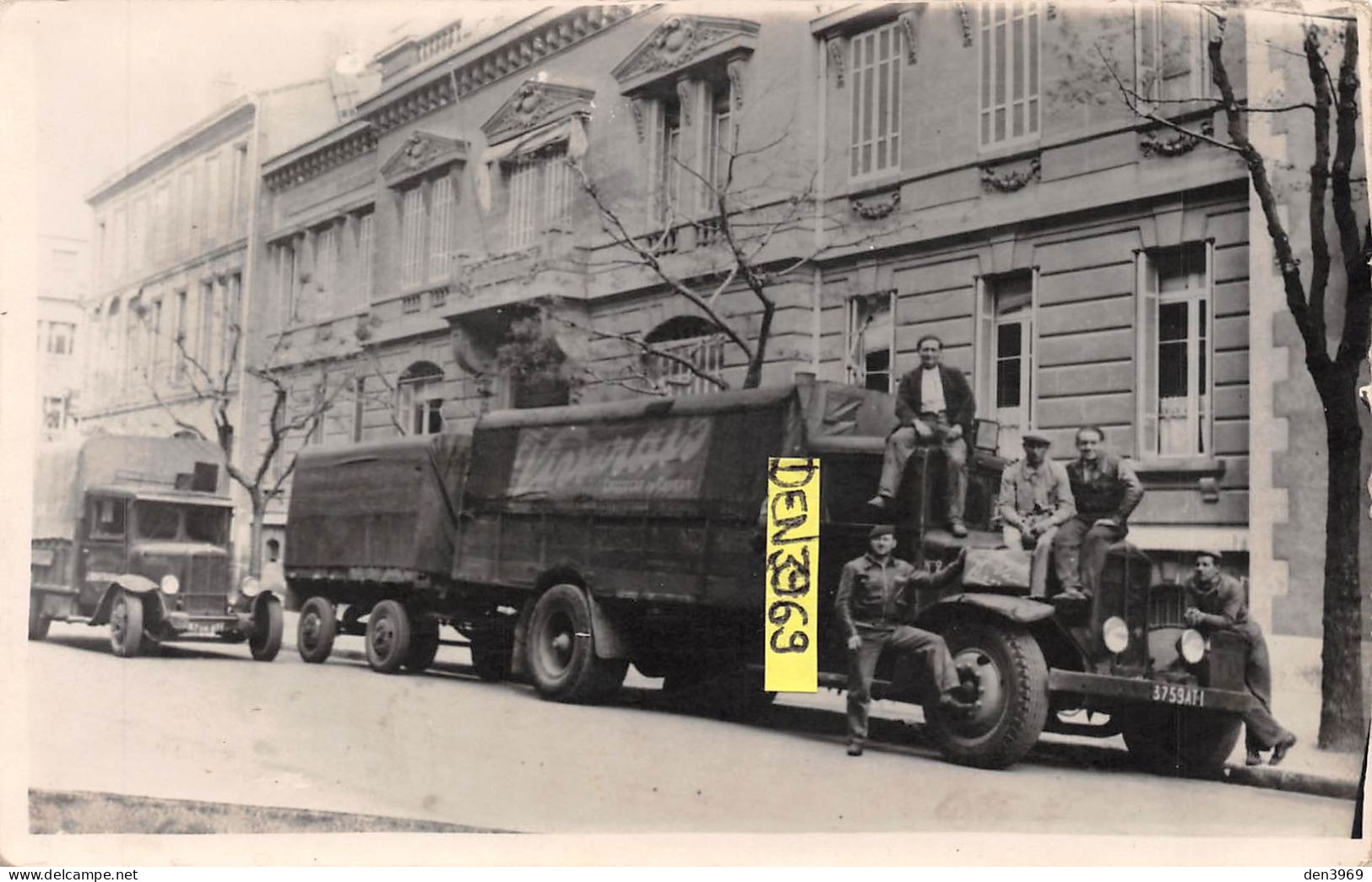 TOURNON (Ardèche) - Camions Des Transports Vivarais - Carte-Photo - Tournon