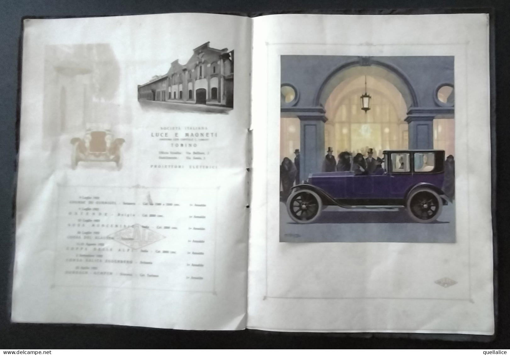 03940"ANSALDO-TORINO-CATALOGO PRESENT.NE DITTE CHE HANNO COOP.TO ALLA COSRUZ.NE DELLE NS AUTO-LISTINO PREZZI 1924" ORIG.