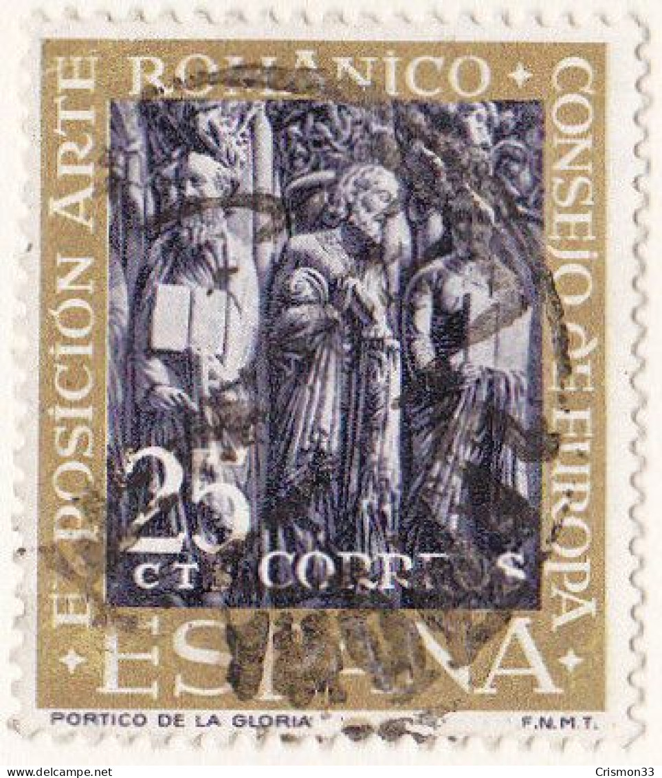 1961 - ESPAÑA - VII EXPOSICION DEL CONSEJO DE EUROPA - EL ARTE ROMANICO - EDIFIL 1365 - Gebruikt