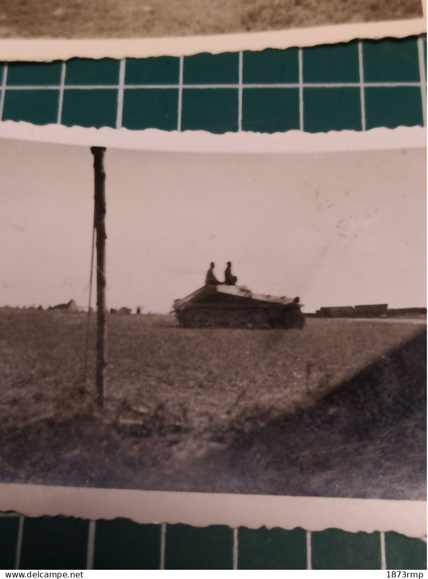 3 PHOTOS SOLDATS ALLEMANDS 39/45, MOTO, KUBELWAGEN, SDKFZ, OFICIERS, WW2 - 1939-45