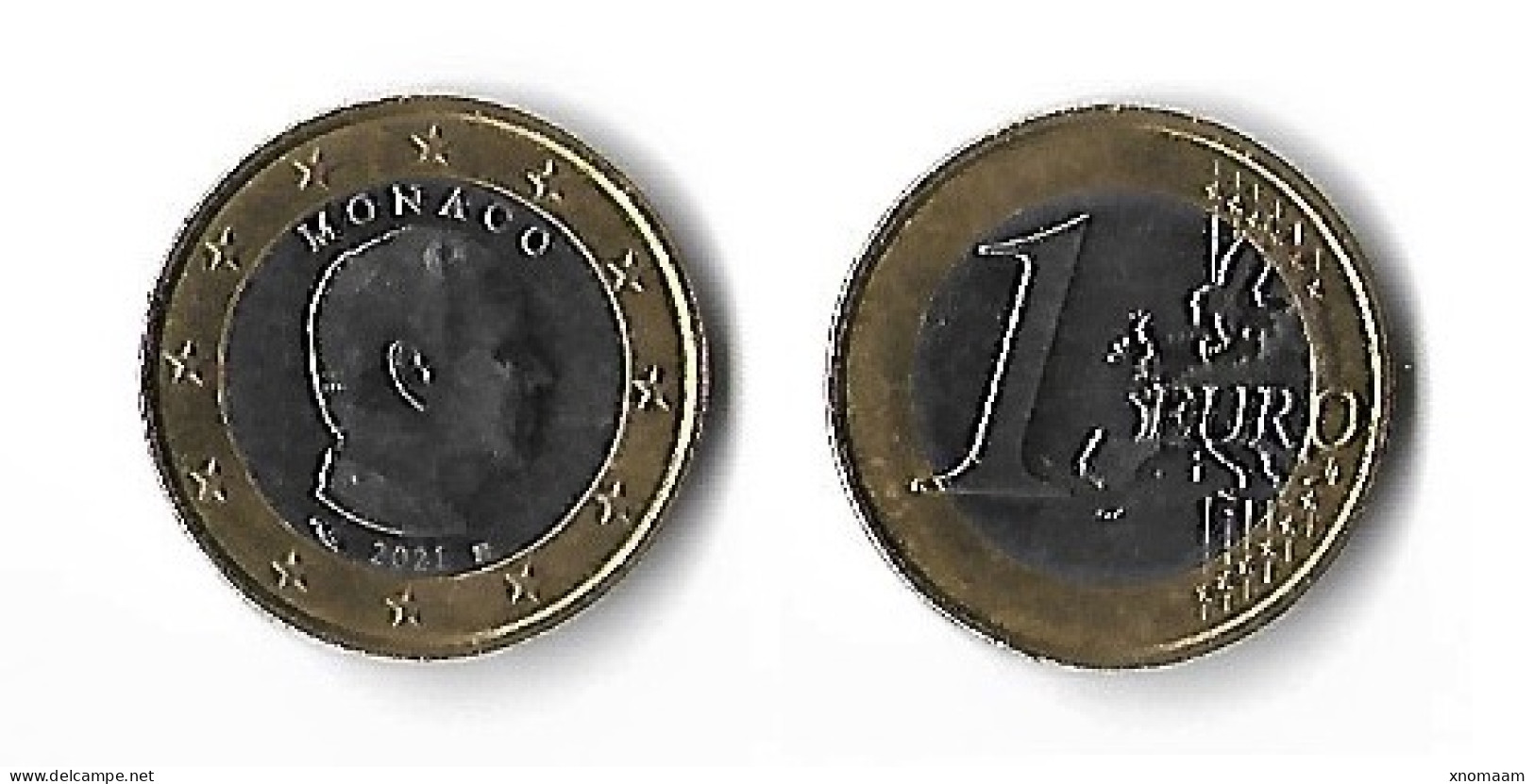 Monaco 2021 - 1 Euro - Monaco