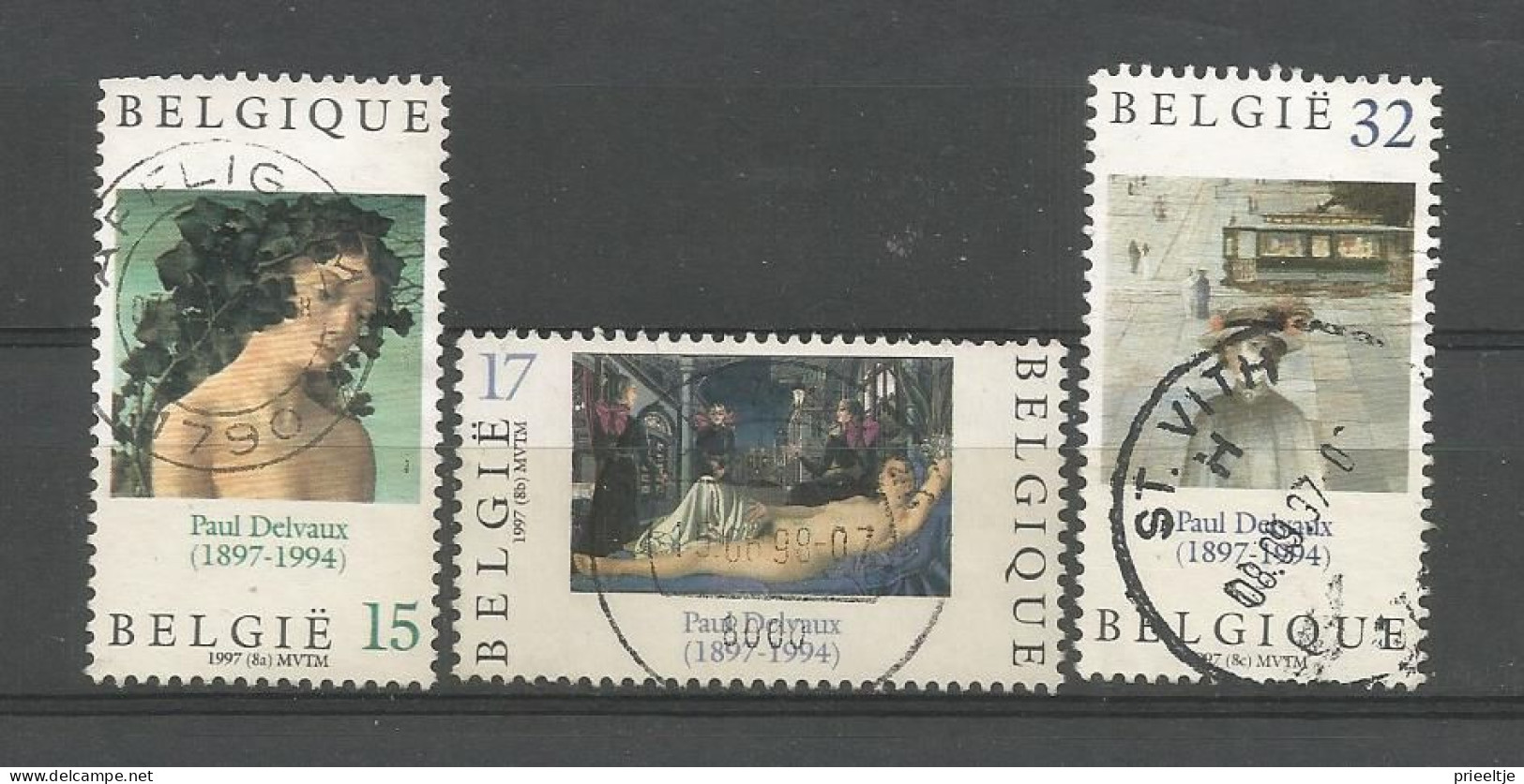 Belgie 1997 Delvaux  OCB 2699/2701 (0) - Oblitérés