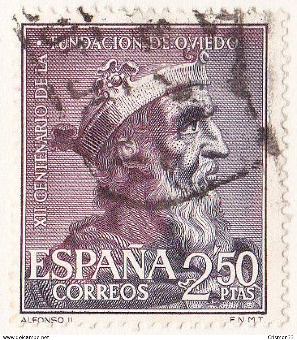 1961 - ESPAÑA - XII CENTENARIO DE LA FUNDACION DE OVIEDO - EDIFIL 1397 - Gebraucht