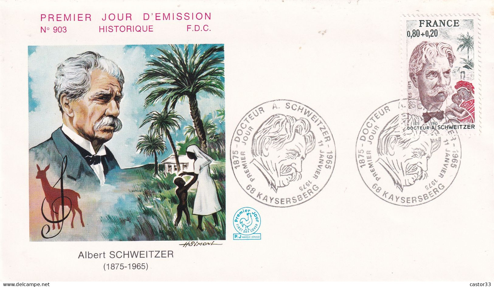 1er Jour, Albert Schweitzer - Other & Unclassified