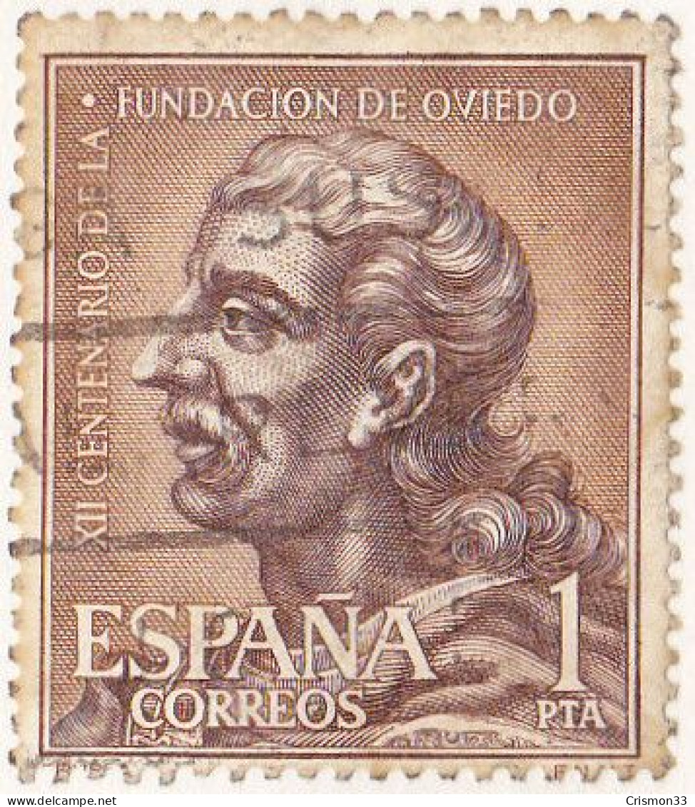 1961 - ESPAÑA - XII CENTENARIO DE LA FUNDACION DE OVIEDO - EDIFIL 1395 - Used Stamps