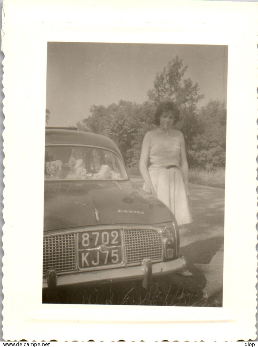 Photographie Photo Vintage Snapshot Amateur Automobile Voiture Auto Ondine  - Automobiles