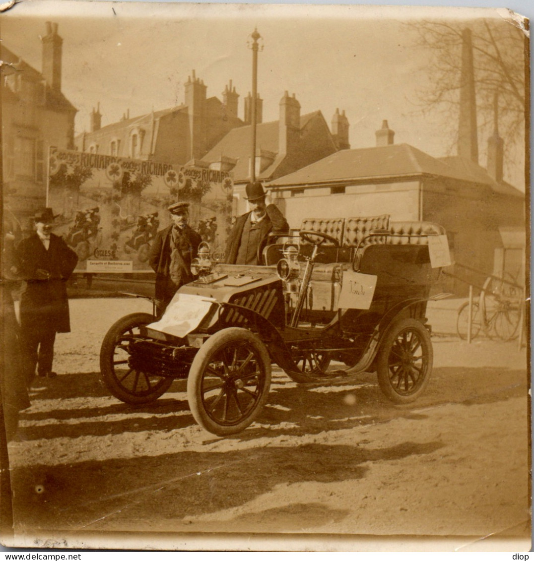 Photographie Photo Vintage Snapshot Amateur Automobile Voiture Auto Tacot - Cars