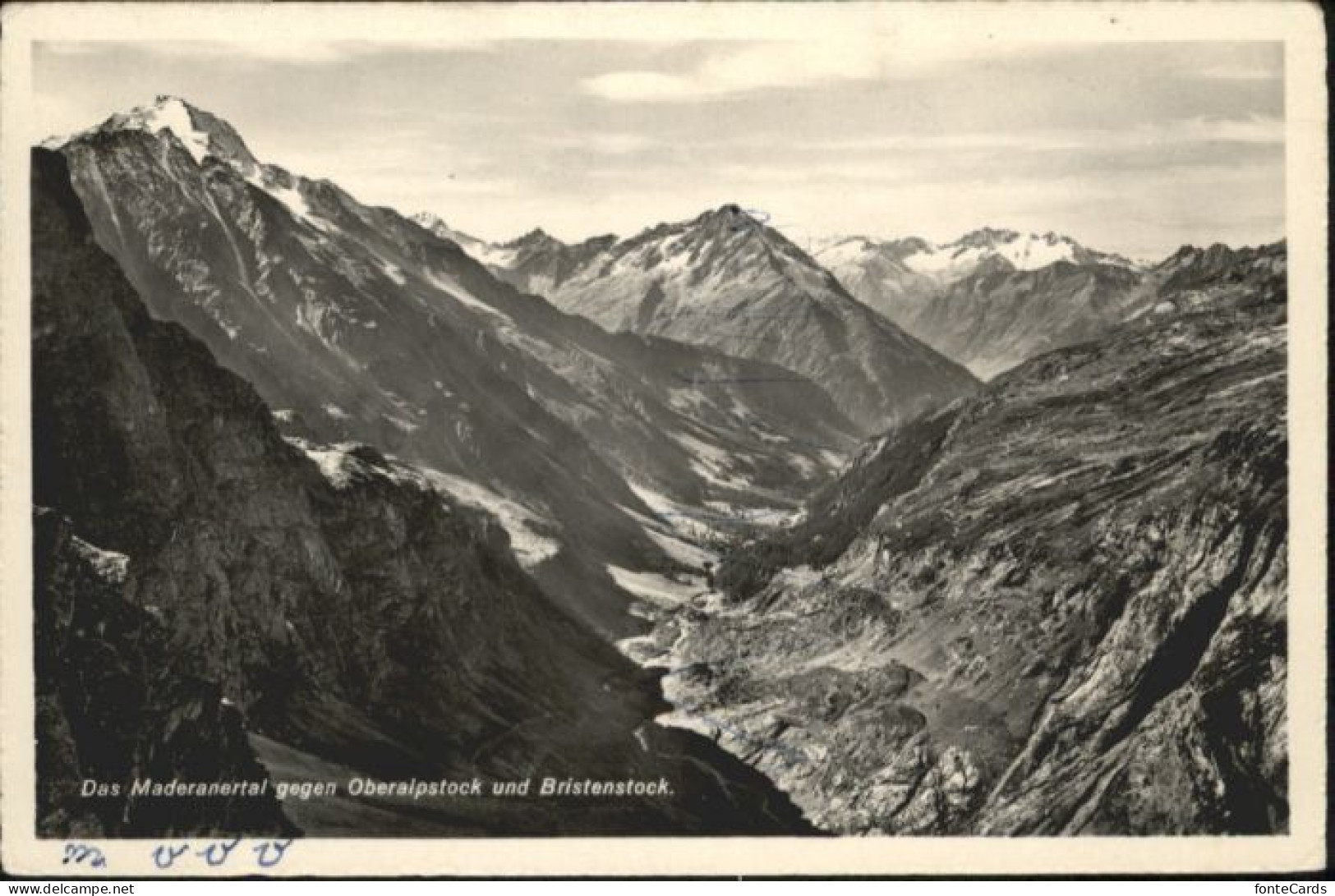 10823864 Saas-Fee Saas-Fee [Handschriftlich] Maderanertal Oberalpstock Bristenst - Sonstige & Ohne Zuordnung