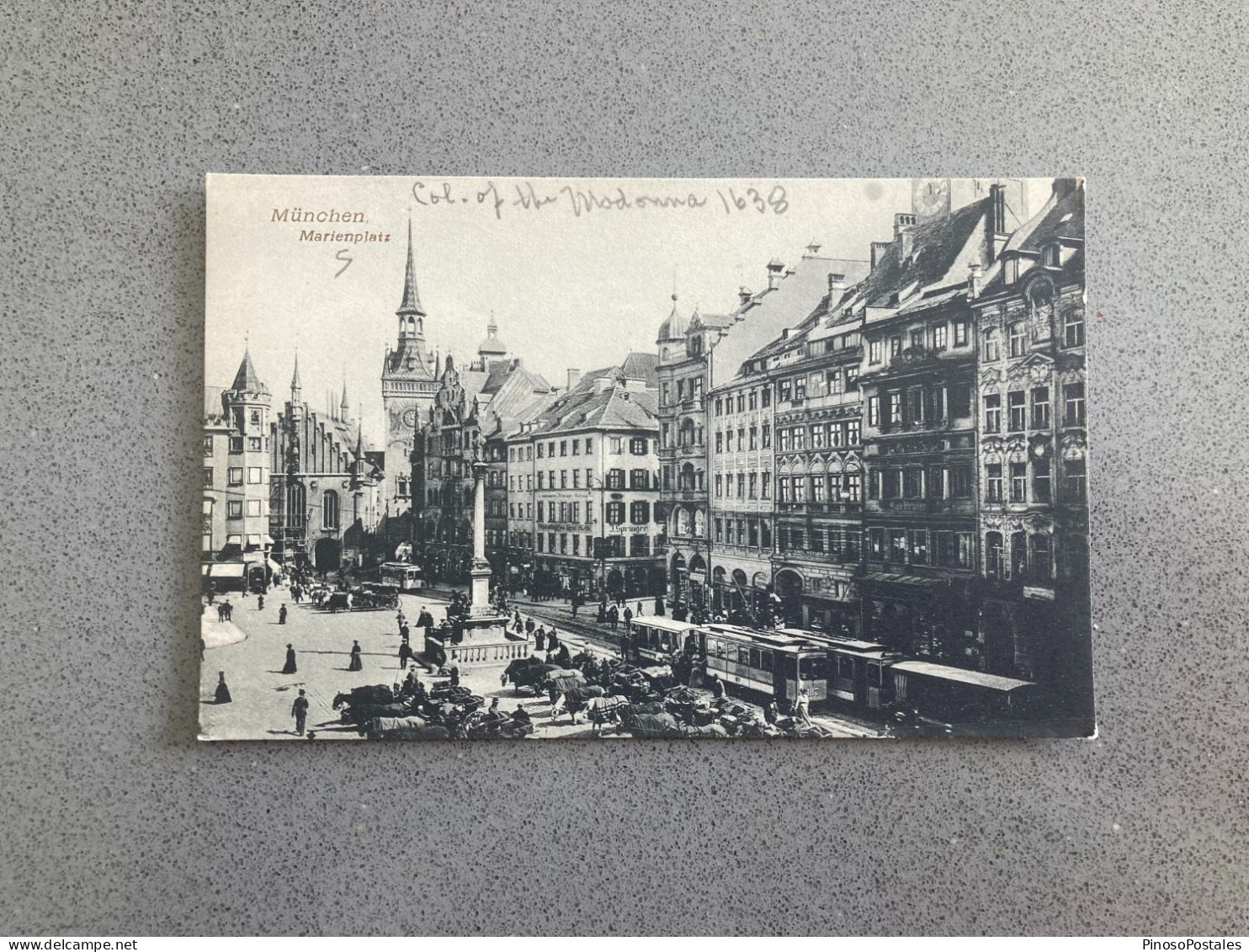 Munchen Marienplatz Carte Postale Postcard - München