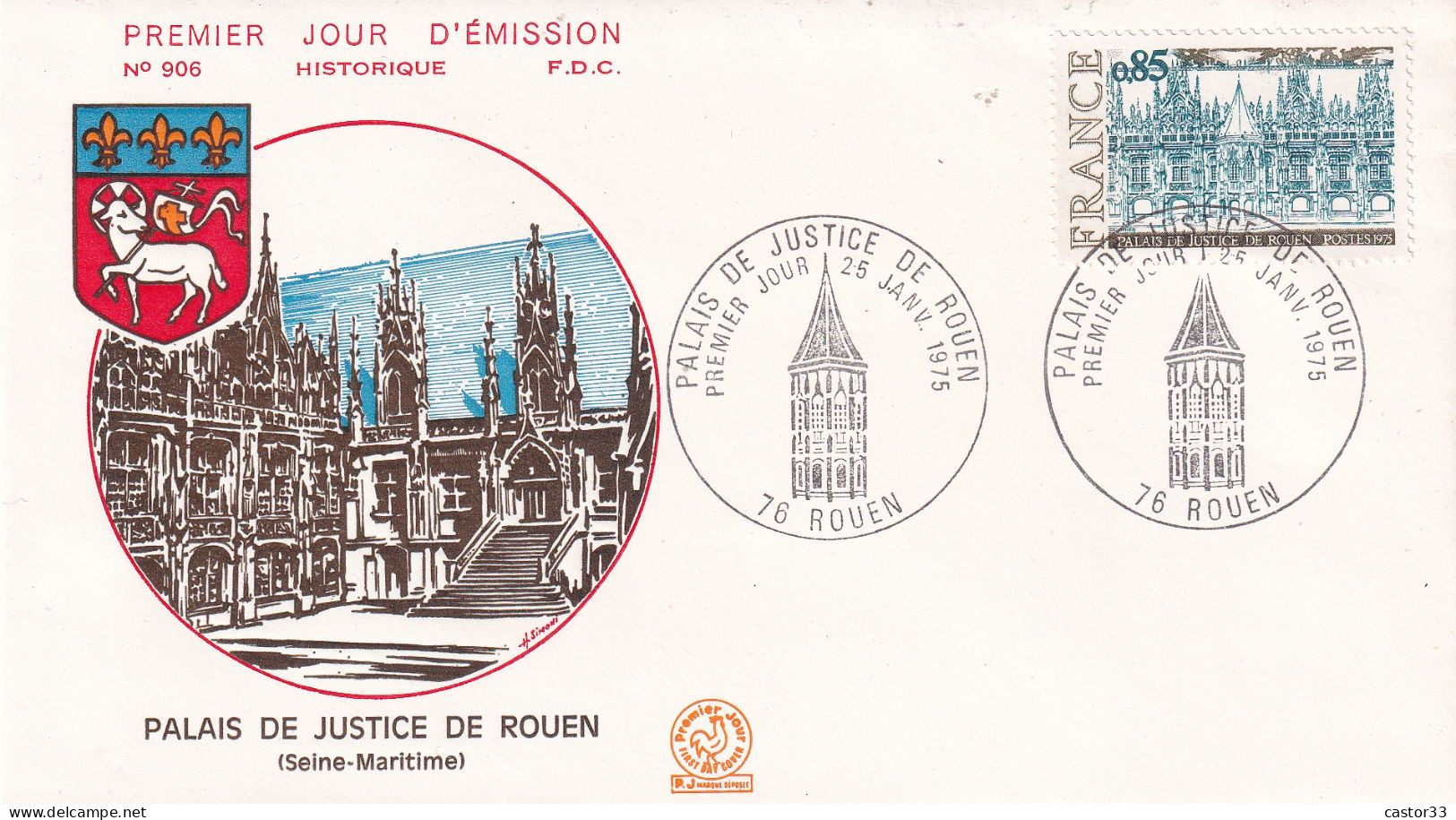 1er Jour, Palais De Justice De Rouen - Other & Unclassified