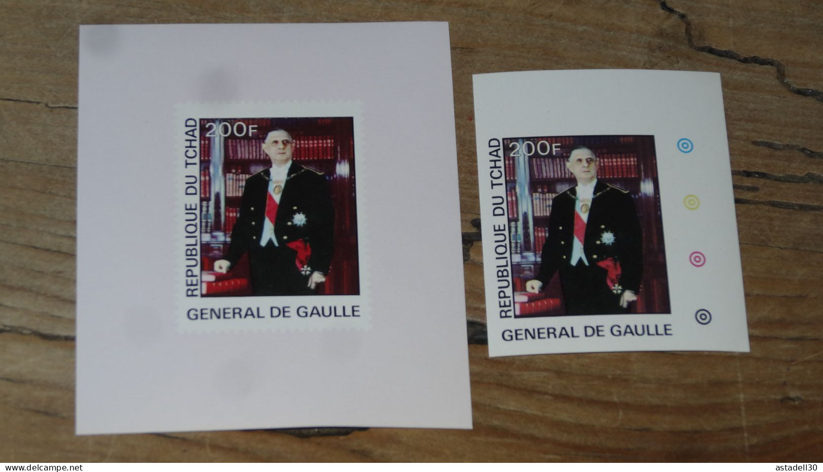 DE GAULLE, 200f ND , Rep TCHAD, Neuf** Sans Charniere .............. E3-91d - De Gaulle (Général)
