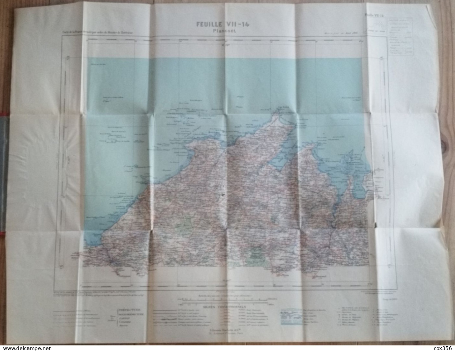 Carte Géographique De PLANCOËT 22 .Tirage 1905 - Cartes Géographiques