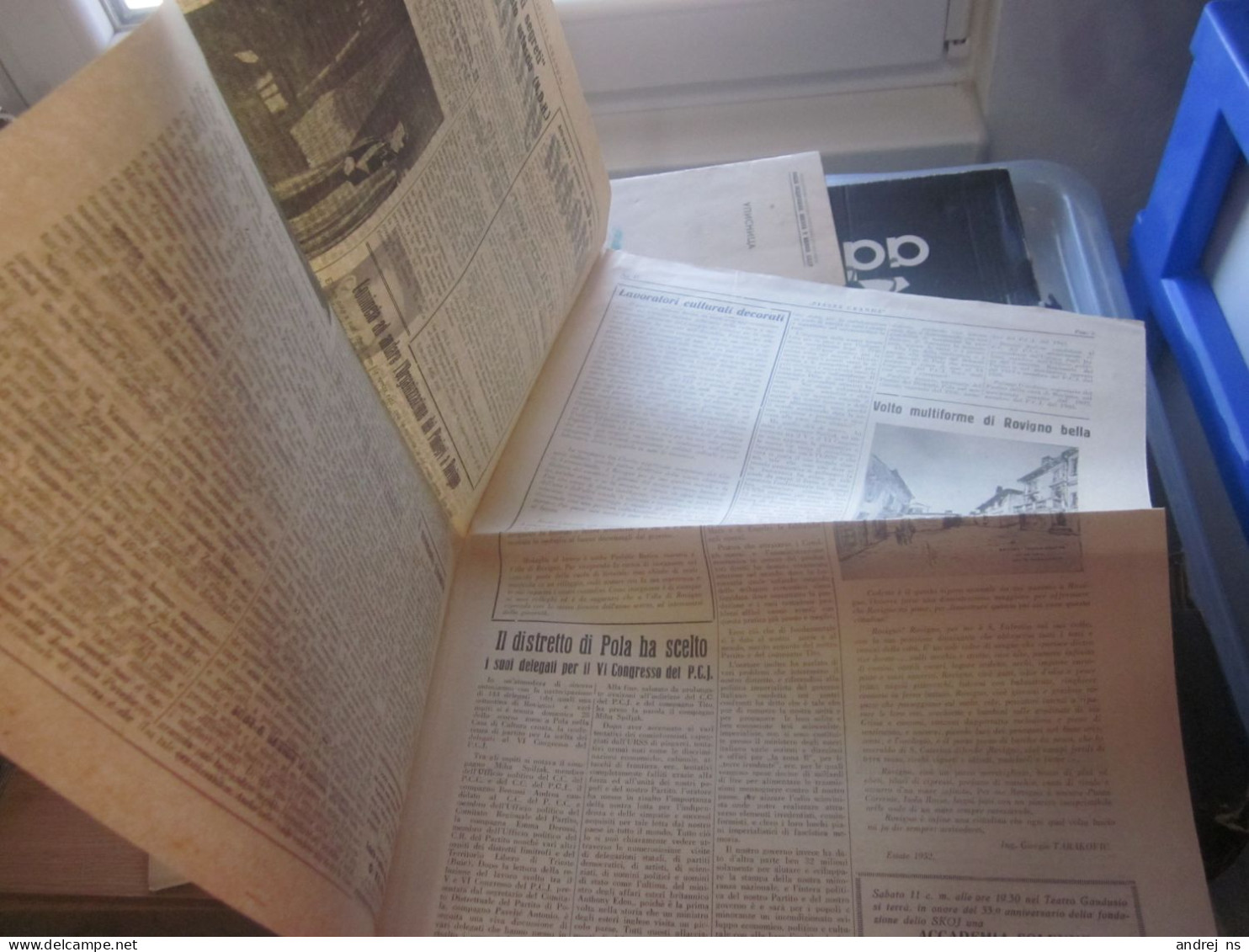 Piassa Granda Organo Del Fronte Popolare Per La Citta Di Rovigno Rovigno 1952 Newspapers In Italian Ivo Lola Ribar - Kroatië