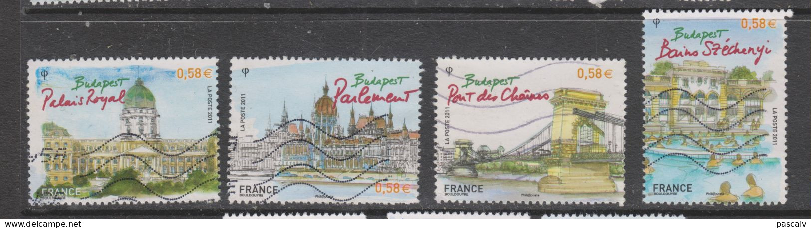 Yvert 4538 / 4541 Série Complète Capitales Budapest - Used Stamps