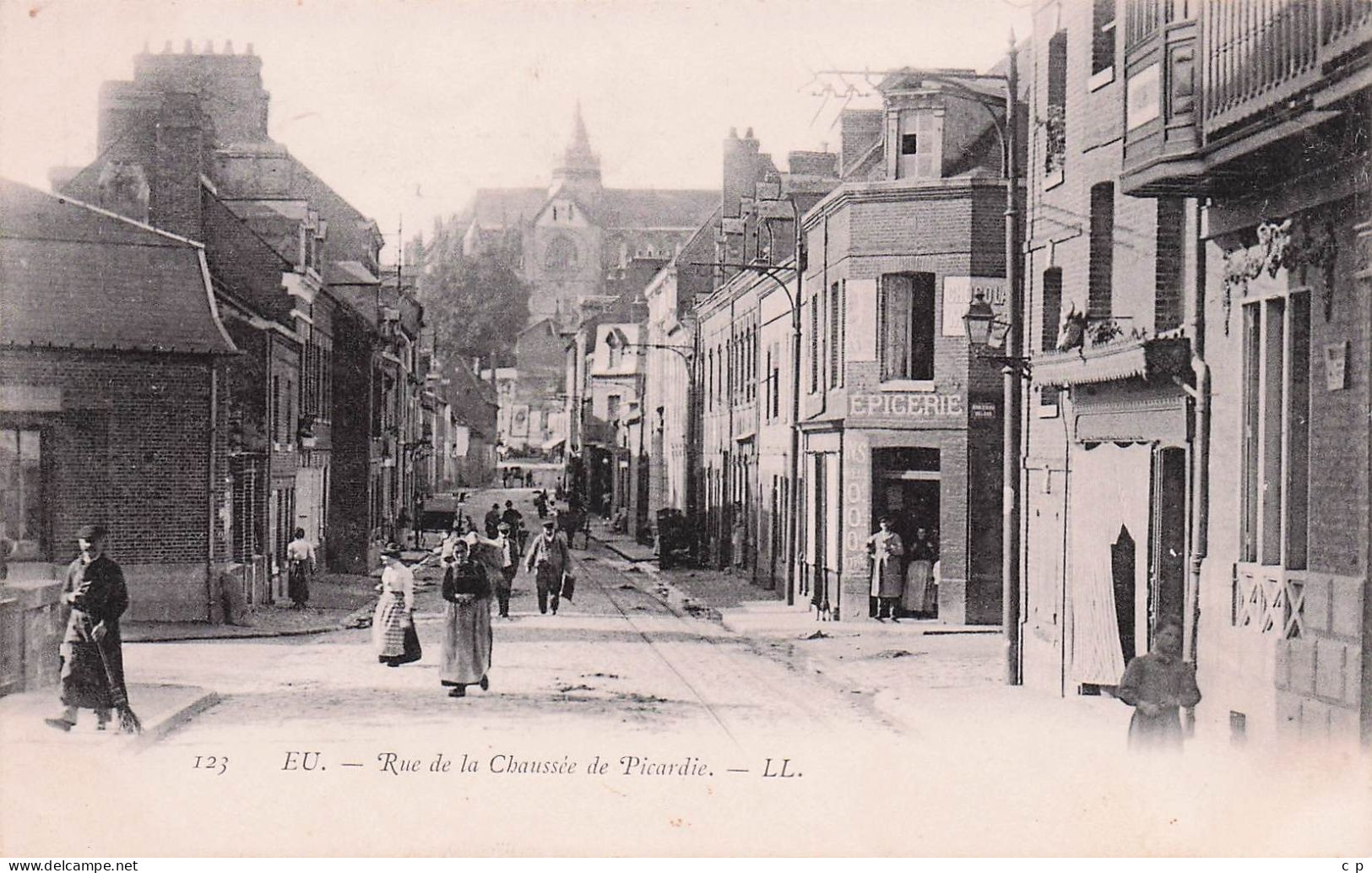 Eu - Rue De La Chaussee De Picardie  - Epicerie - CPA °J - Eu