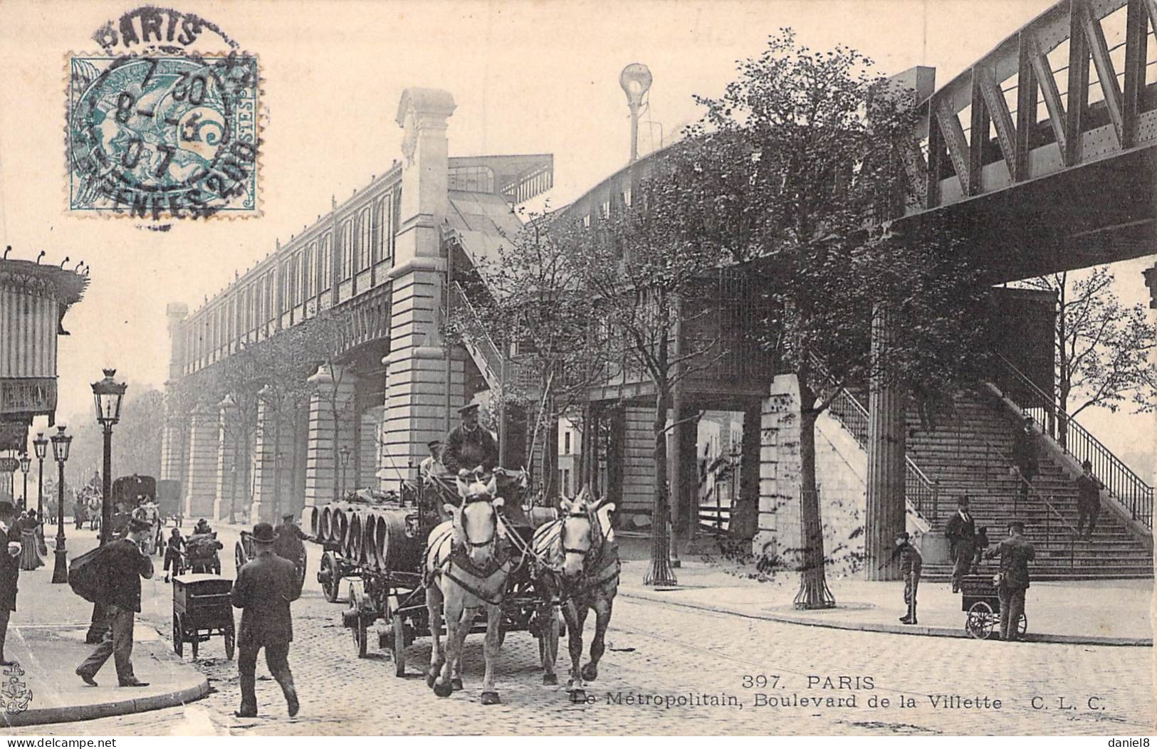 PARIS - 19ème, Le Métropolitain, Boulevard De La Villette - Paris (19)