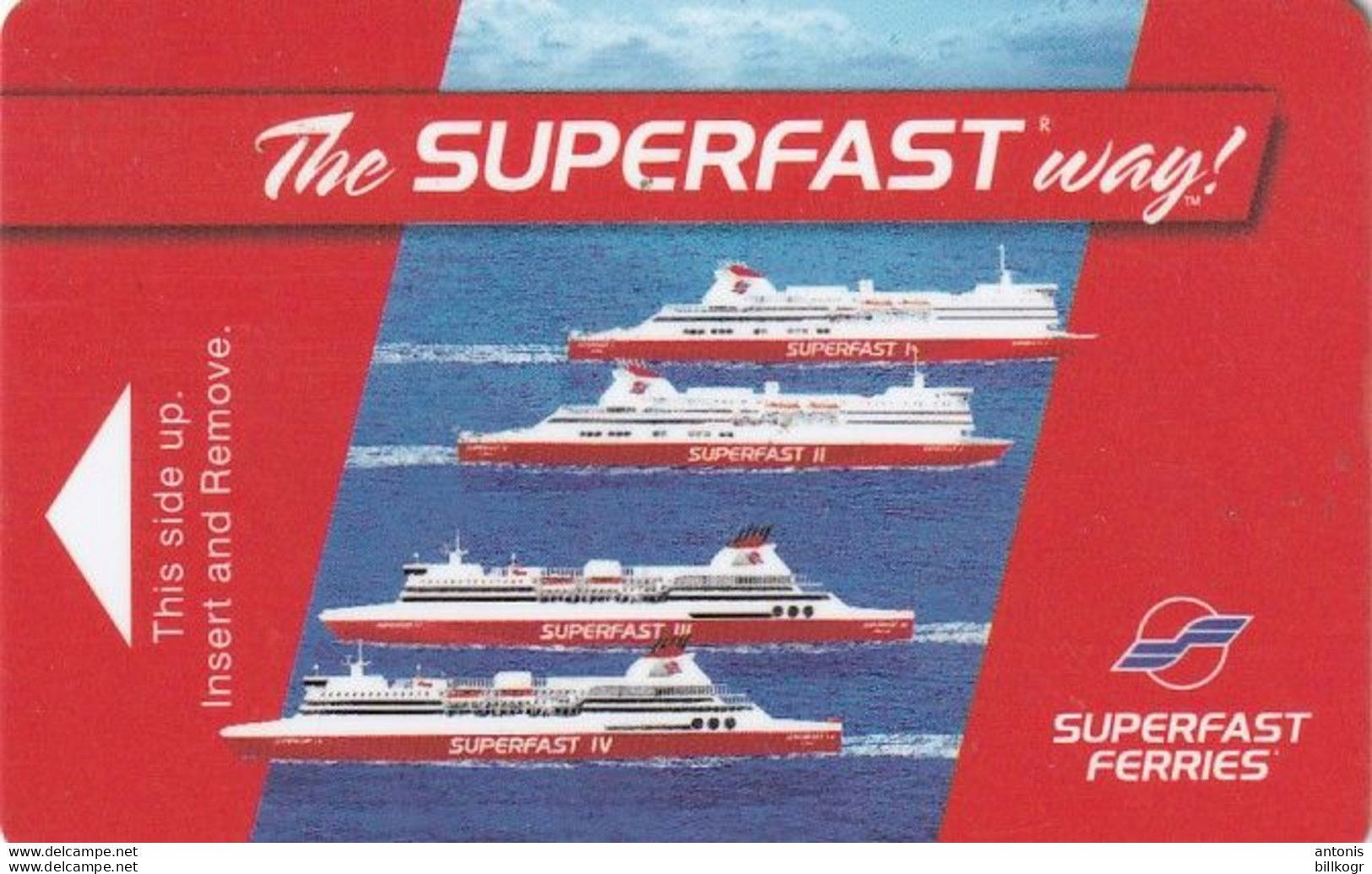 GREECE - SuperFast Ferries, Cabin Keycard, Used - Hotel Keycards