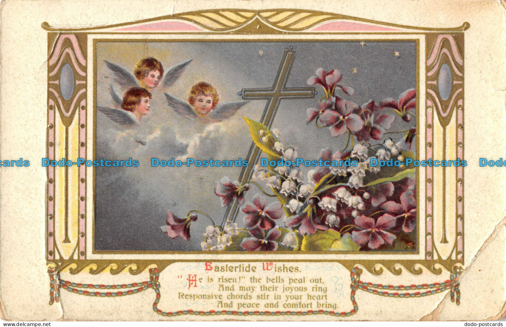 R097251 Eastertide Wishes. He Is Risen The Bells Peat Out. The Philco Publishing - Monde