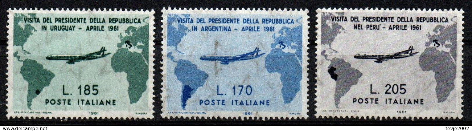 Italien 1961 - Mi.Nr. 1100 - 1102 - Postfrisch MNH - Flugzeuge Airplanes - 1961-70: Mint/hinged