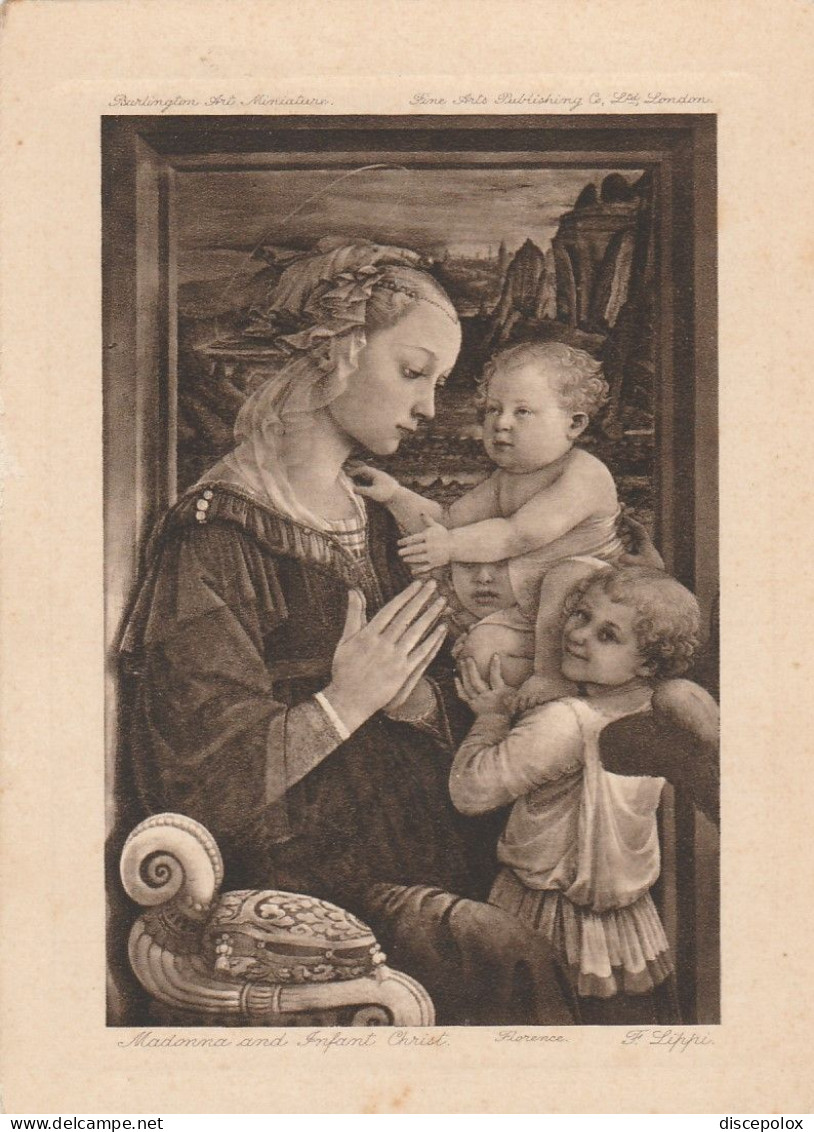 AD503 Filippo Lippi - Madonna Col Bambino - Firenze - Galleria Degli Uffizi - Dipinto Paint Peinture - Paintings