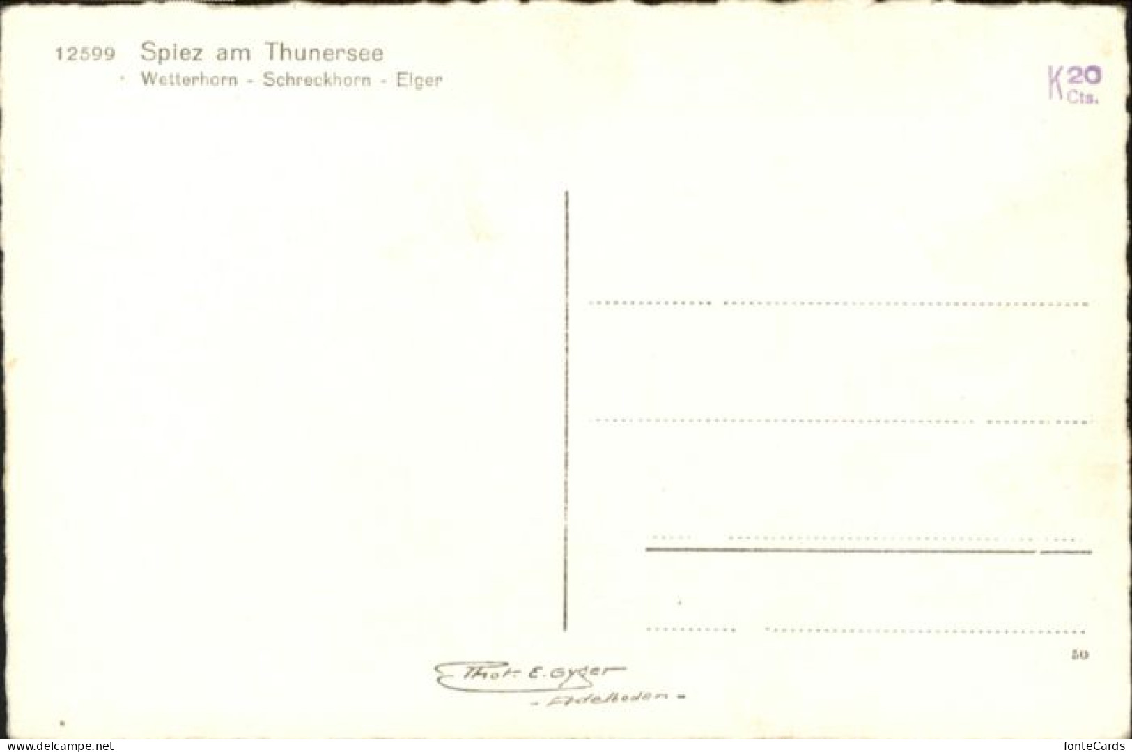 10823569 Spiez BE Spiez Thunersee * Spiez - Autres & Non Classés