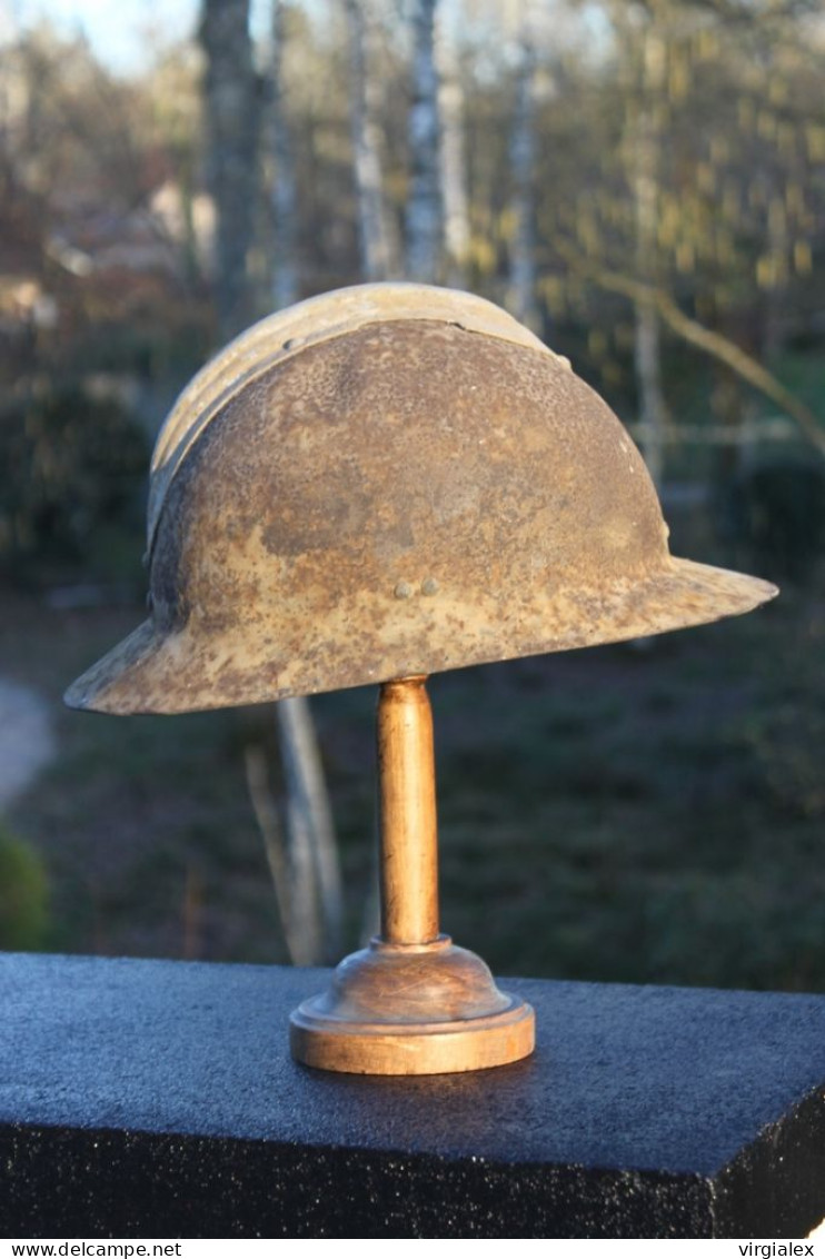 Casque Français Adrian Modèle 1926 Ww2 Guerre 1939 1940 Armée Libération 1944 1945 FFI Maquis FFL Résistant Maquisard - Casques & Coiffures