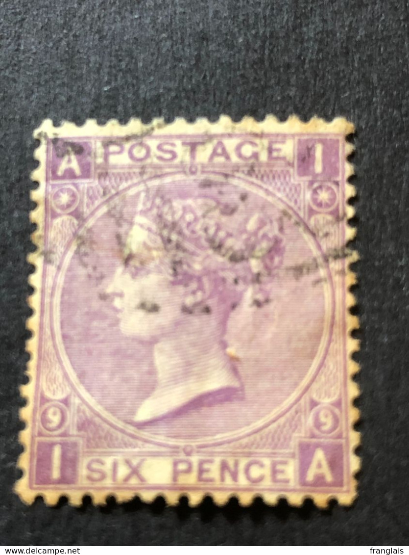 GB  SG 109  6d Mauve Plate 9 - Used Stamps