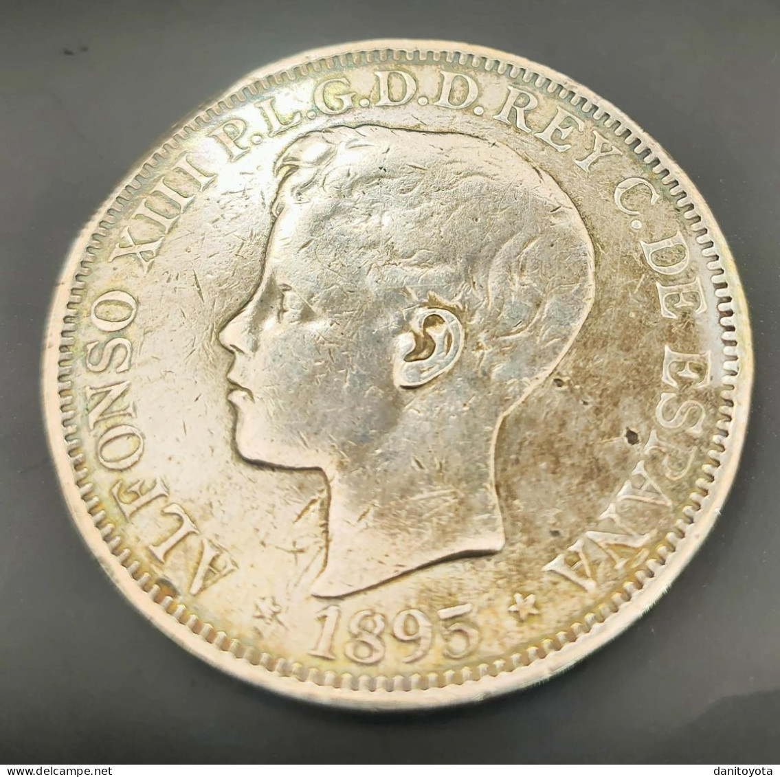 ESPAÑA. AÑO 1895. ALFONSO XIII. 1 PESO PLATA PUERTO RICO. PESO 24,7 GR - Provincial Currencies