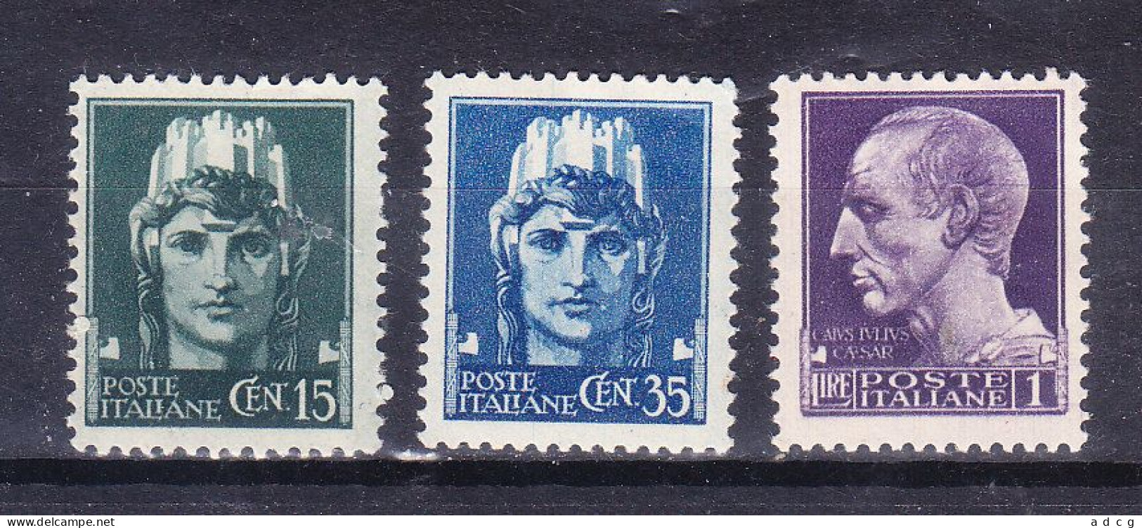 1945 LUOGOTENENZA IMPERIALE NOVARA Con Fasci Serie Completa  NUOVO MNH - Nuovi