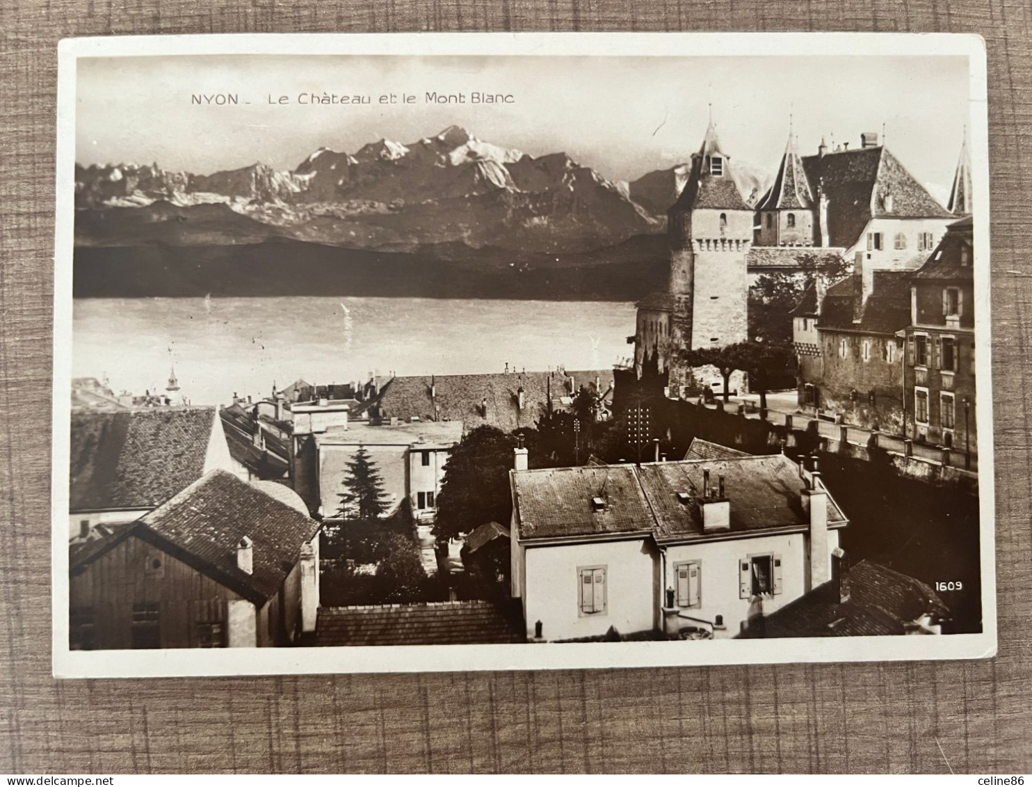 NYON Le Château Et Le Mont Blanc - Nyon