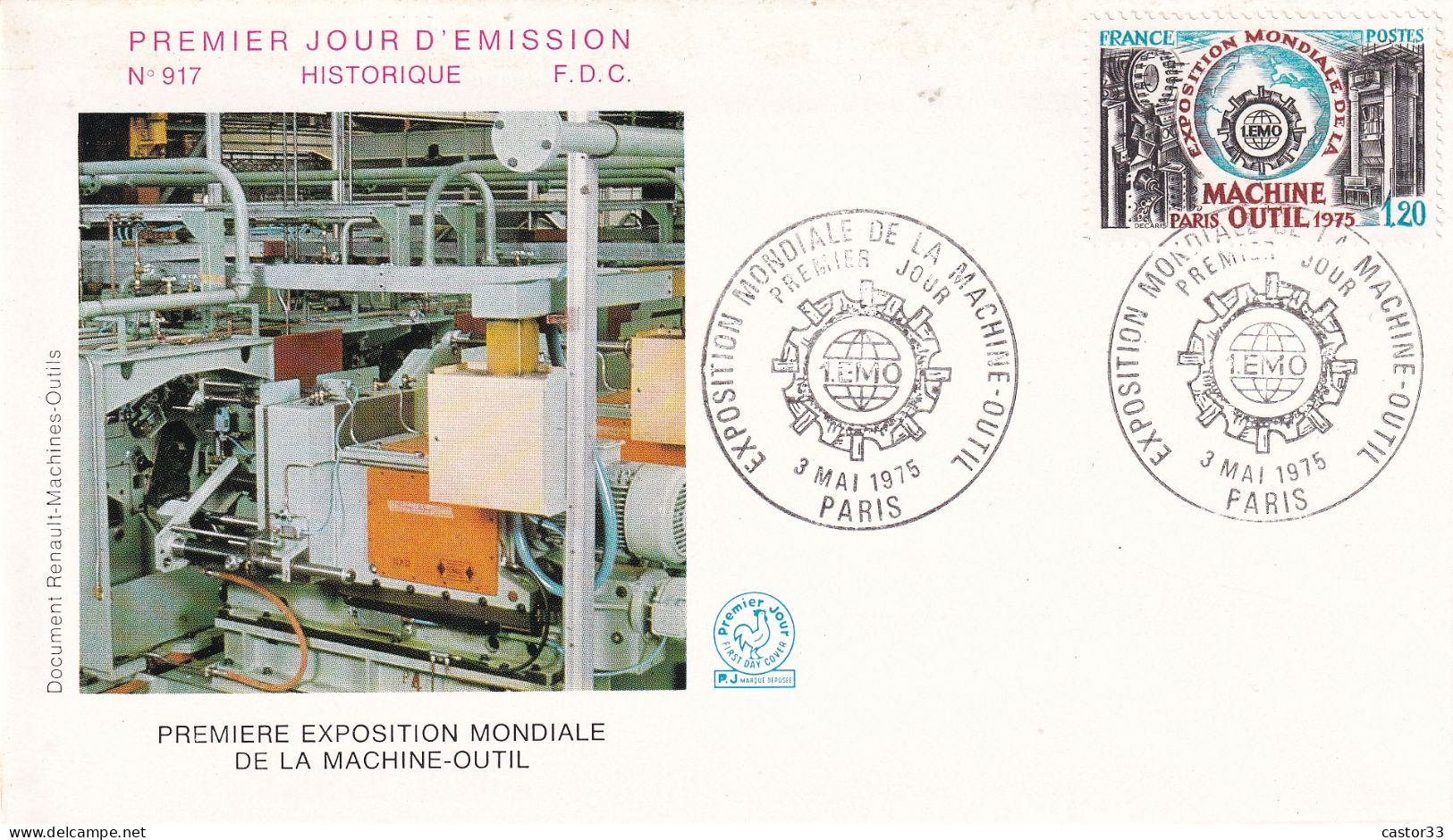 1er Jour, Exposition Mondiale De La Machine-outil - 1970-1979