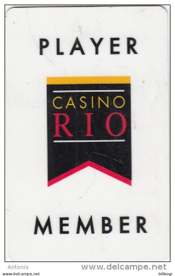 GREECE - Casino Rio(Player), Member Card, Used - Cartes De Casino