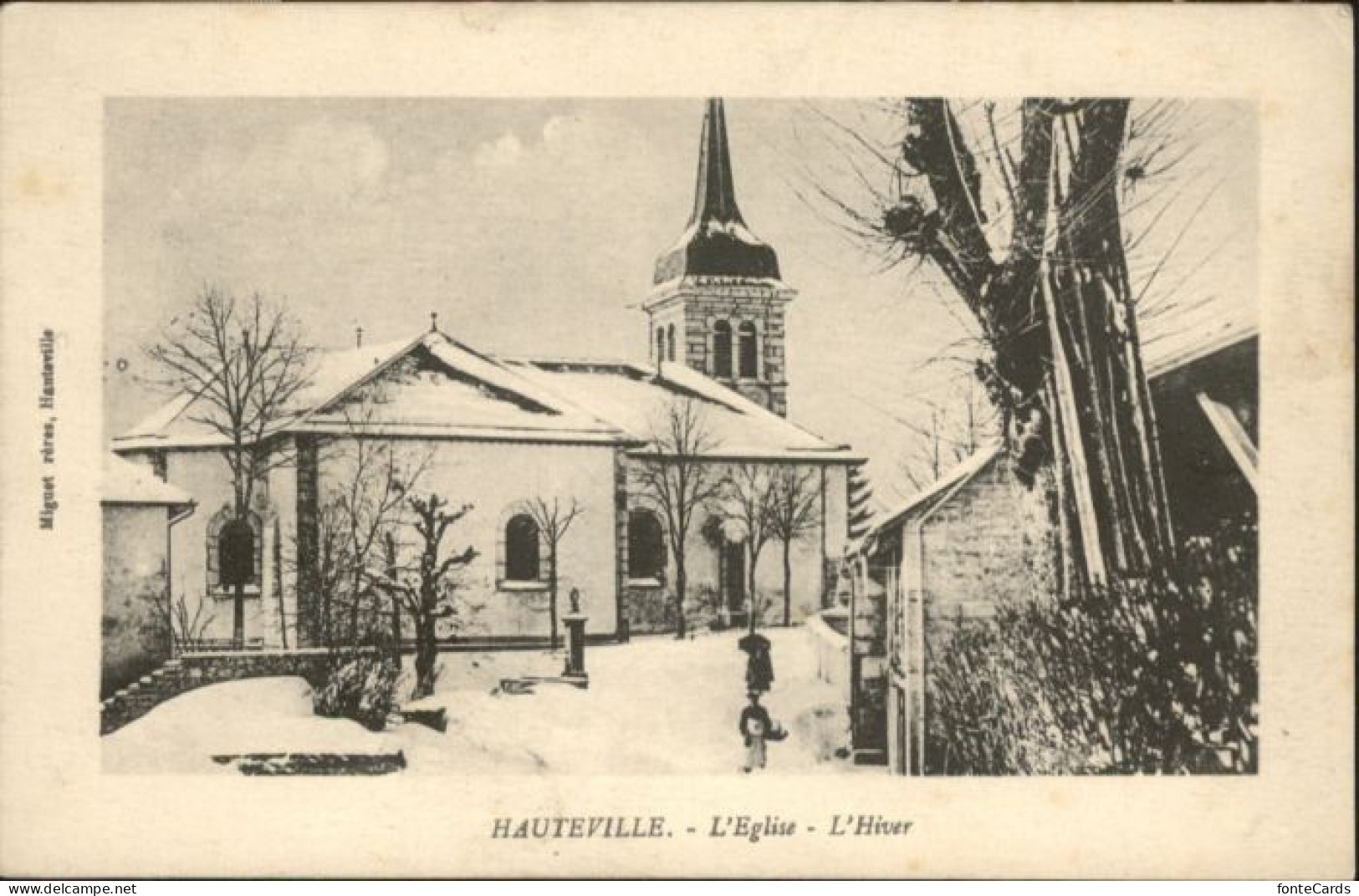 10815983 Hauteville FR Hauteville Eglise Hiver * Hauteville FR - Autres & Non Classés