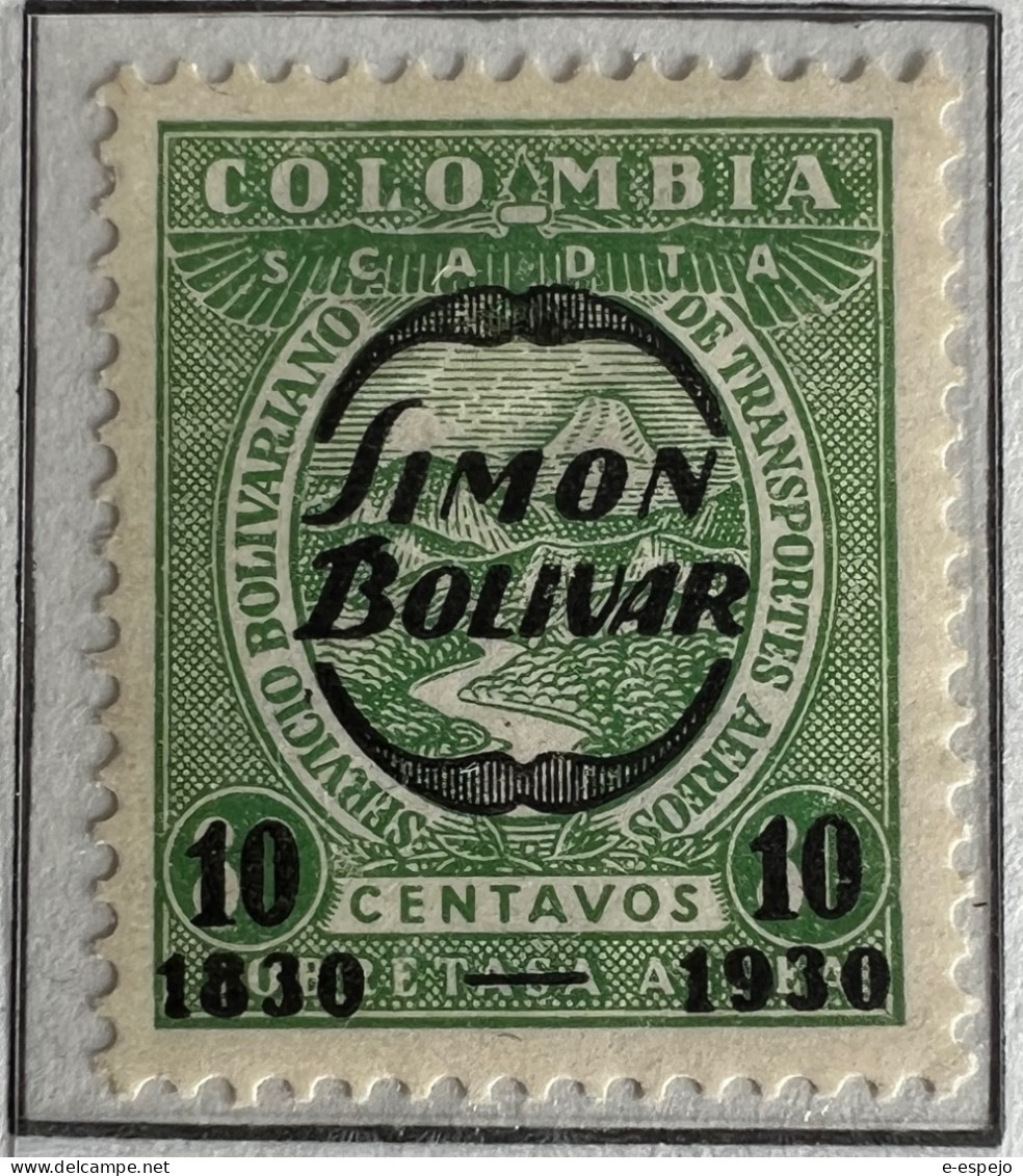 Kolumbien 1930: SCADTA: Death Of Simón Bolivar, Cent. Mi:CO-SCADTA 61 - Colombia