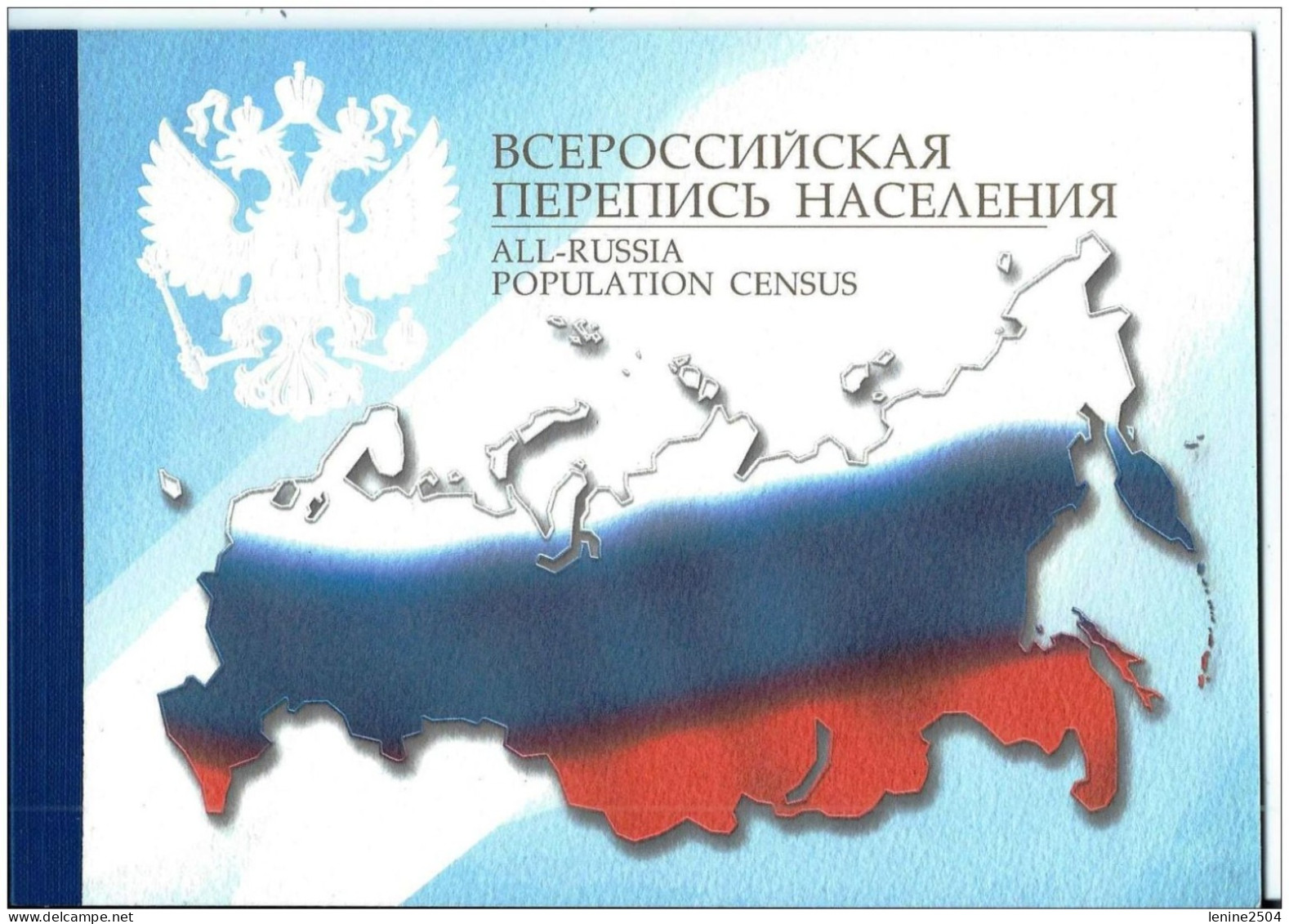 Russie 2002 Yvert N° 6667 ** Recensement Emission 1er Jour Carnet Prestige Folder Booklet. - Nuovi