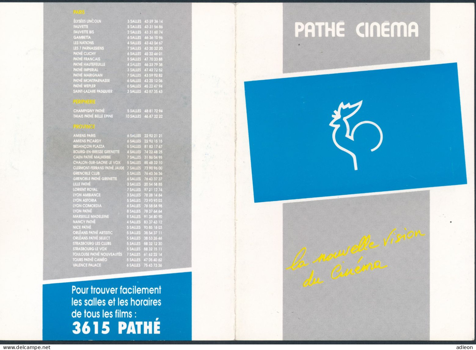 Cinécarte Pathé Cinéma N°2 Biactol Dans Son Encart - Cinécartes