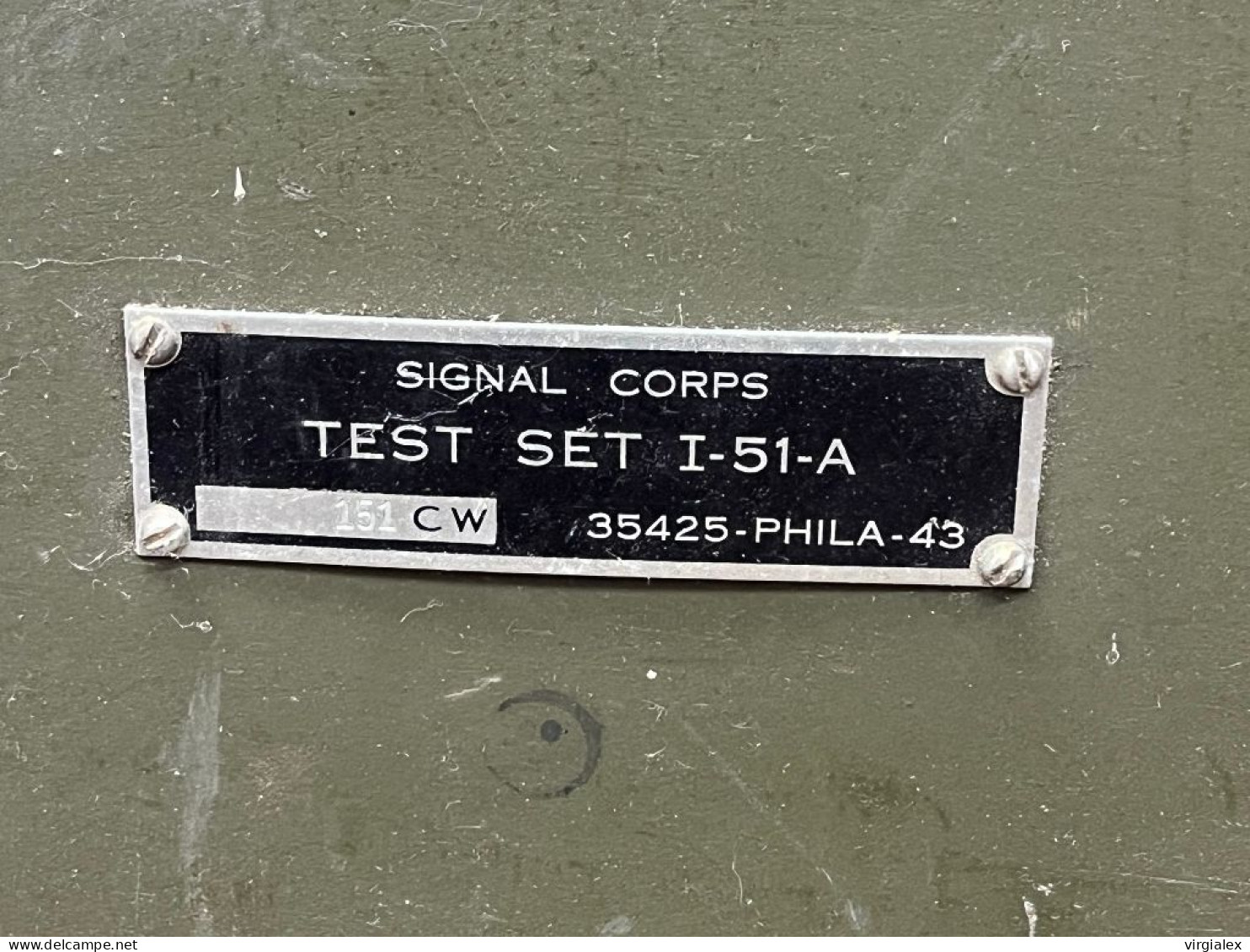 Signal Corps TEST SET I-51-A Militaria US Ww2 1943 Transmission Communication Téléphone Radio USA Jeep Dodge GMC - 1939-45