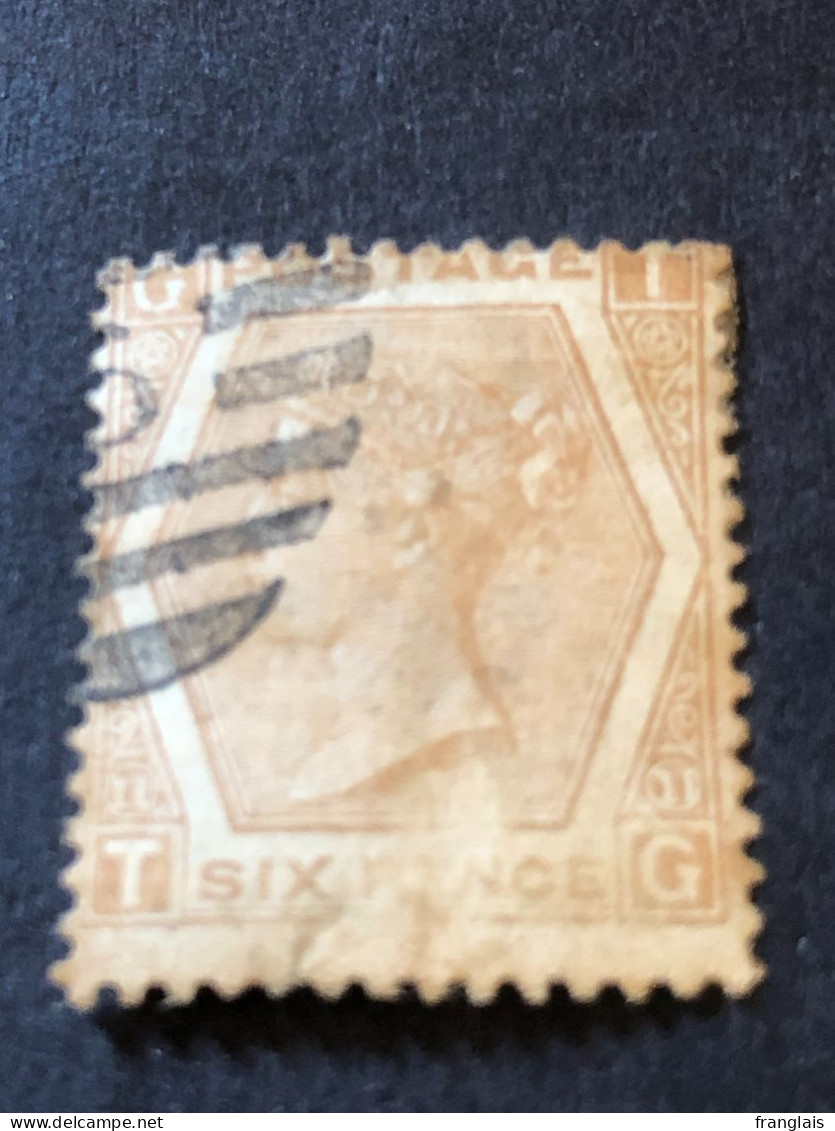 GB  SG 123  6d Pale Buff Plate 11 - Used Stamps