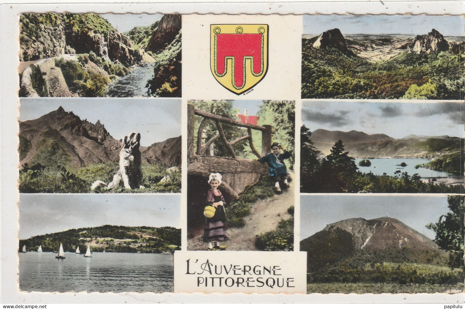 134 DEPT 63 : L'Auvergne Pittoresque " Multivues " édit. La Cigogne N° 63.000.91 - Other & Unclassified