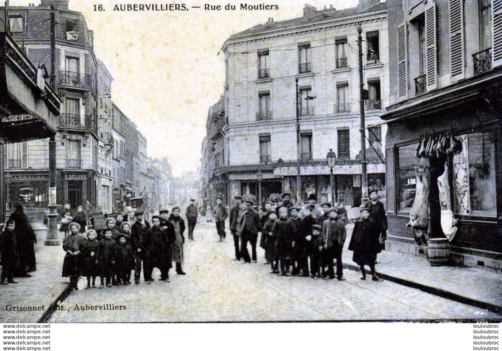 93 AUBERVILLIERS RUE DU MOUTIERS BOUCHERIE - Aubervilliers