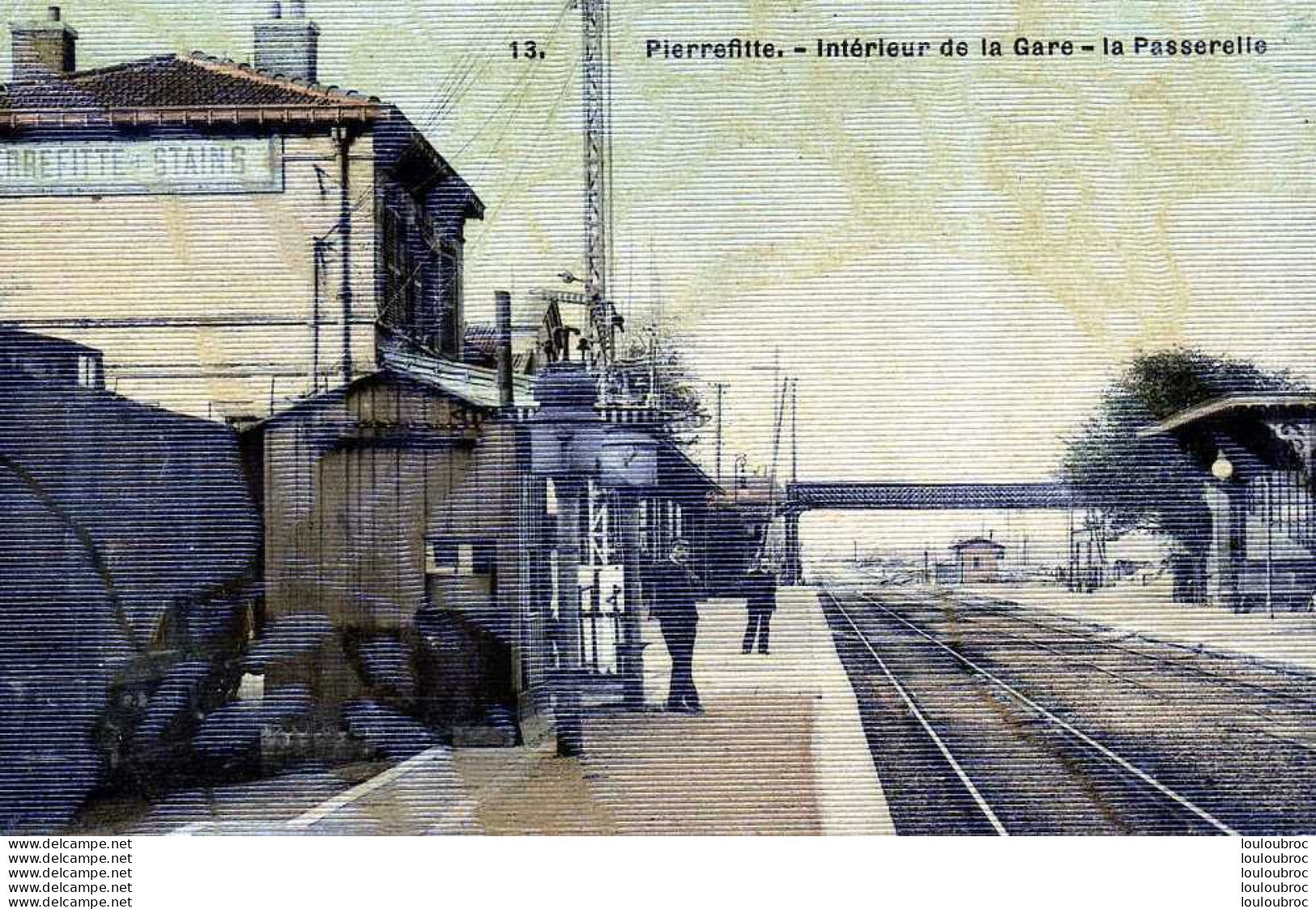 93 PIERREFITTE INTERIEUR DE LA GARE LA PASSERELLE - Pierrefitte Sur Seine