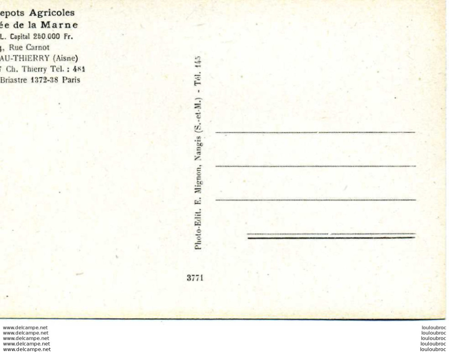 MELANGEUR DOSEUR PELLETEUR BREVETE SGDG "sans Gtie Du Gouvernement " MARQUE J.B.D. ENTREPOTS AGRICOLES CHATEAU THIERRY - Landwirtschaftl. Anbau