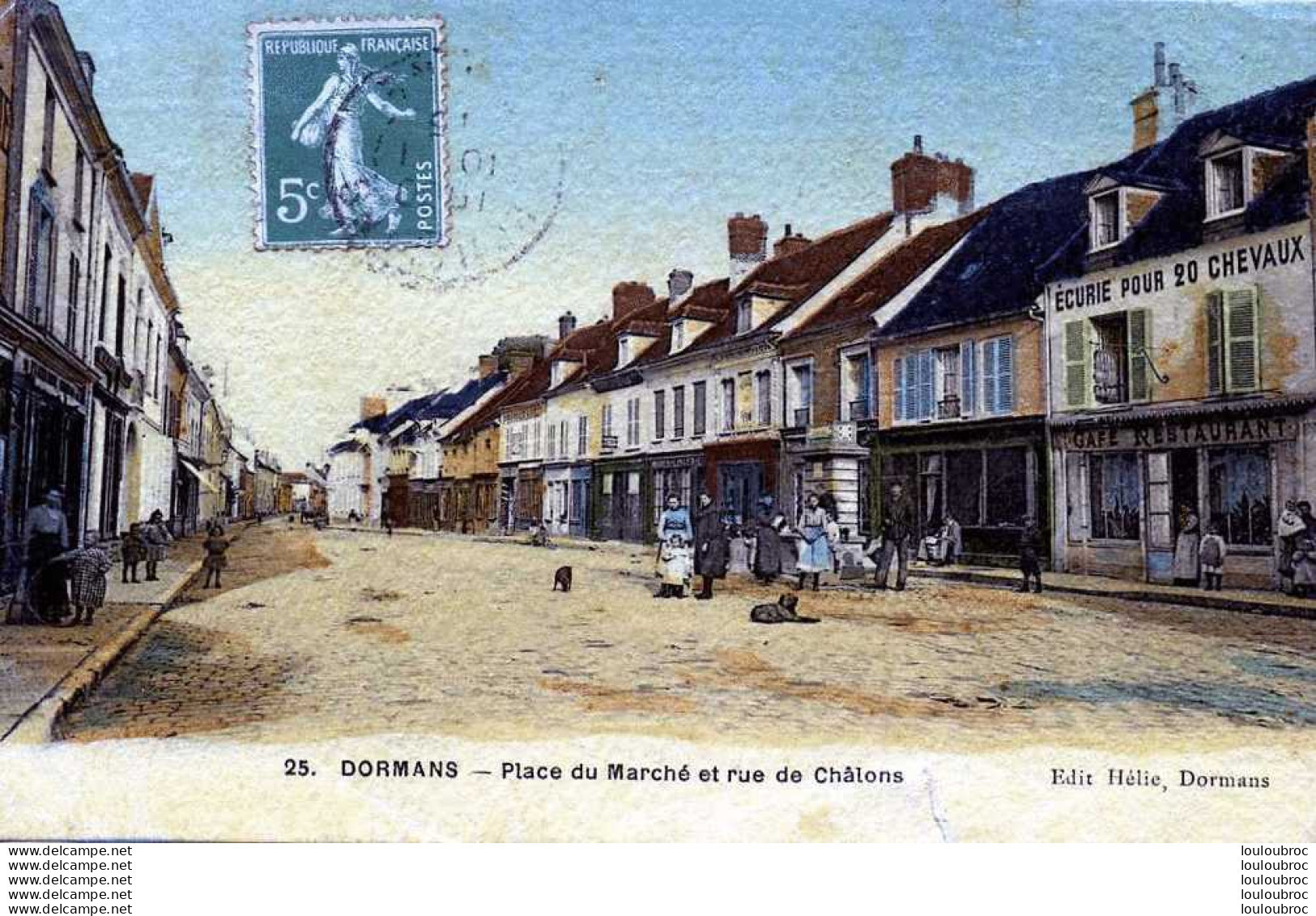 51 DORMANS PLACE DU MARCHE ET RUE DE CHALONS - Dormans