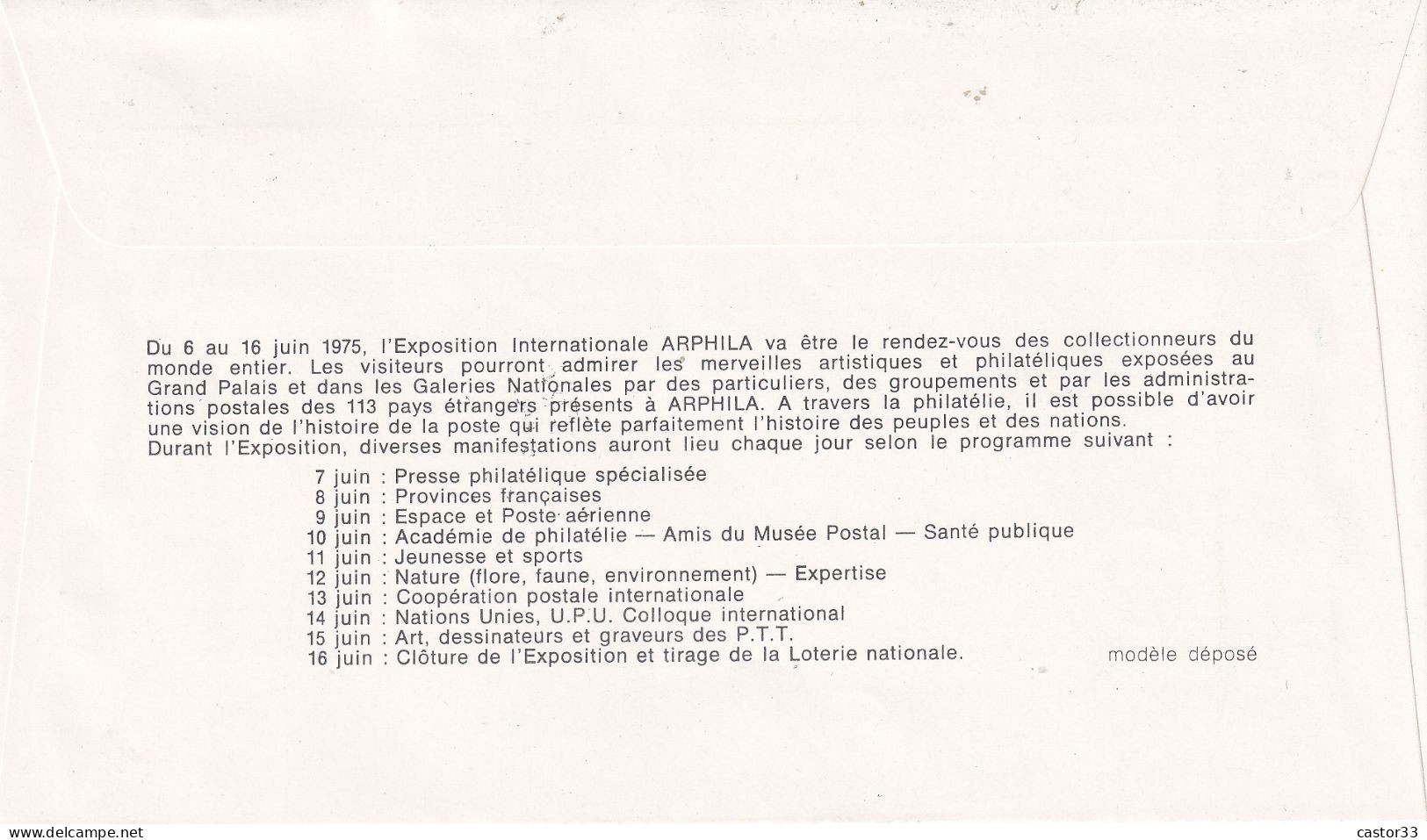 1er Jour, Arphila 75 - 1970-1979
